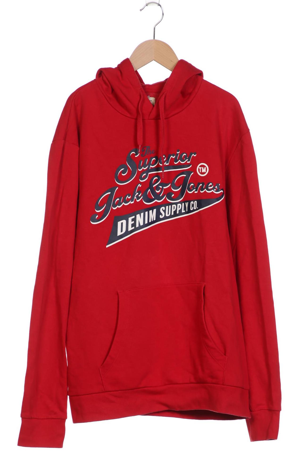 

Jack & Jones Herren Kapuzenpullover, rot, Gr. 54