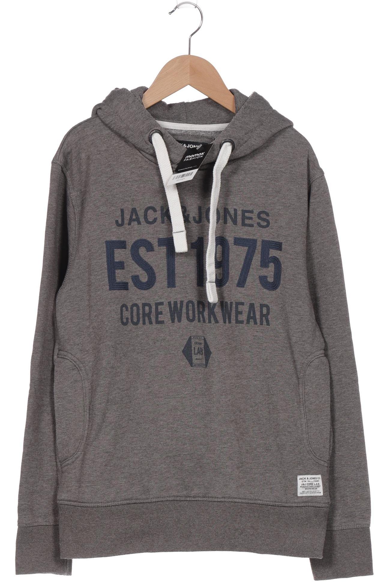 

Jack & Jones Herren Kapuzenpullover, grau, Gr. 48