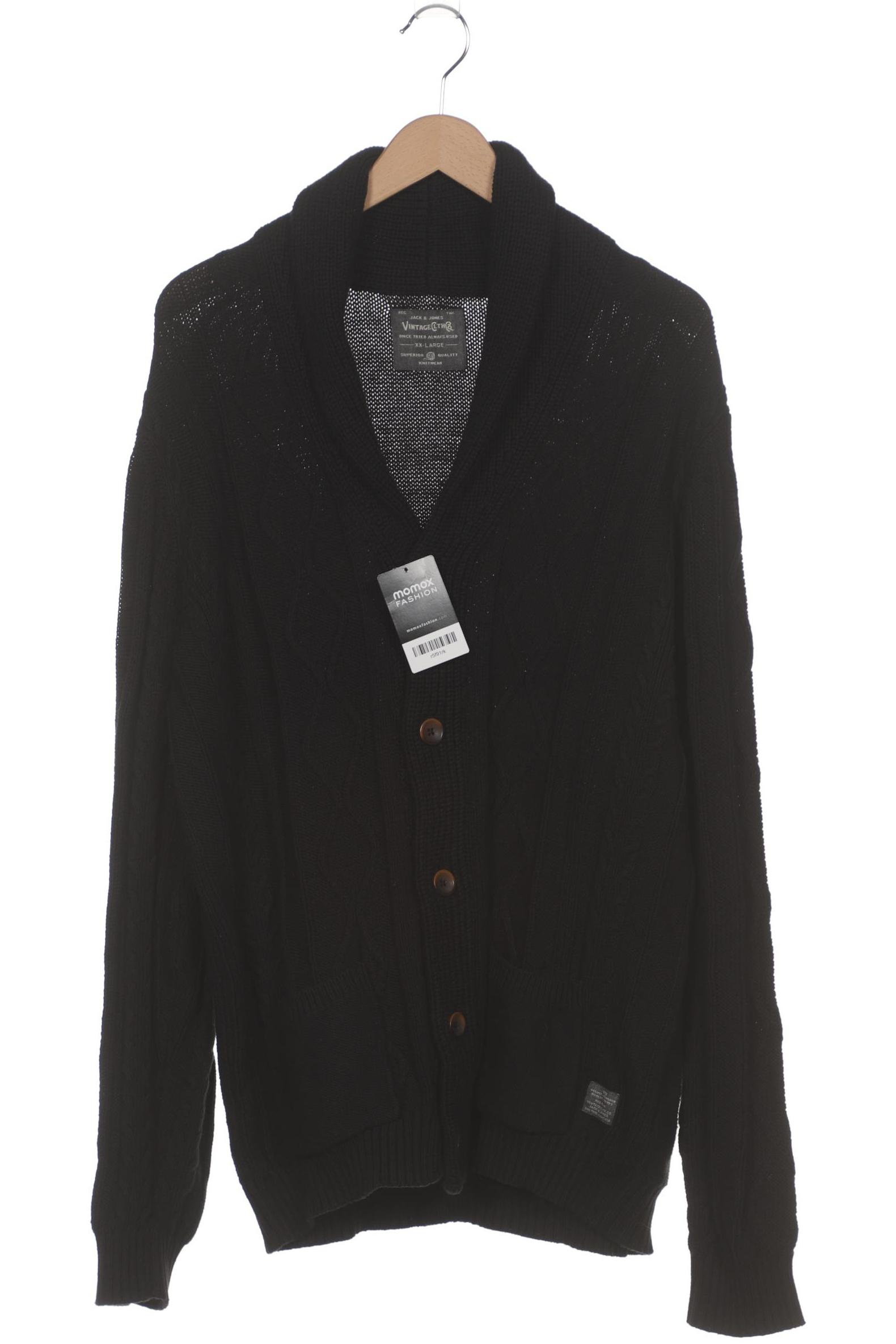 

Jack & Jones Herren Strickjacke, schwarz, Gr. 56