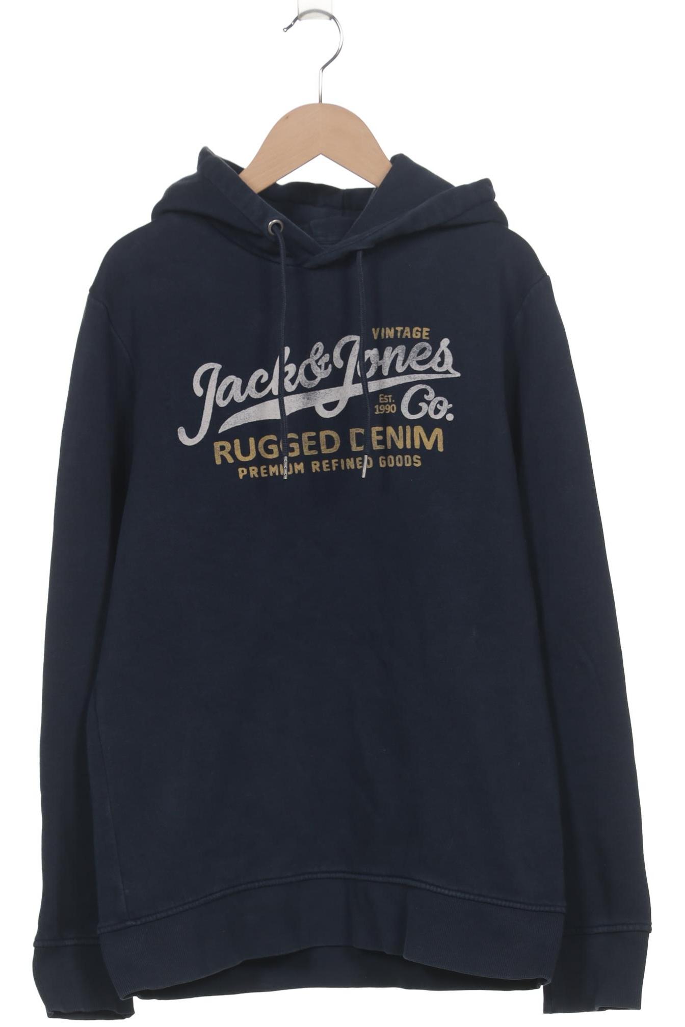

Jack & Jones Herren Kapuzenpullover, blau, Gr. 48