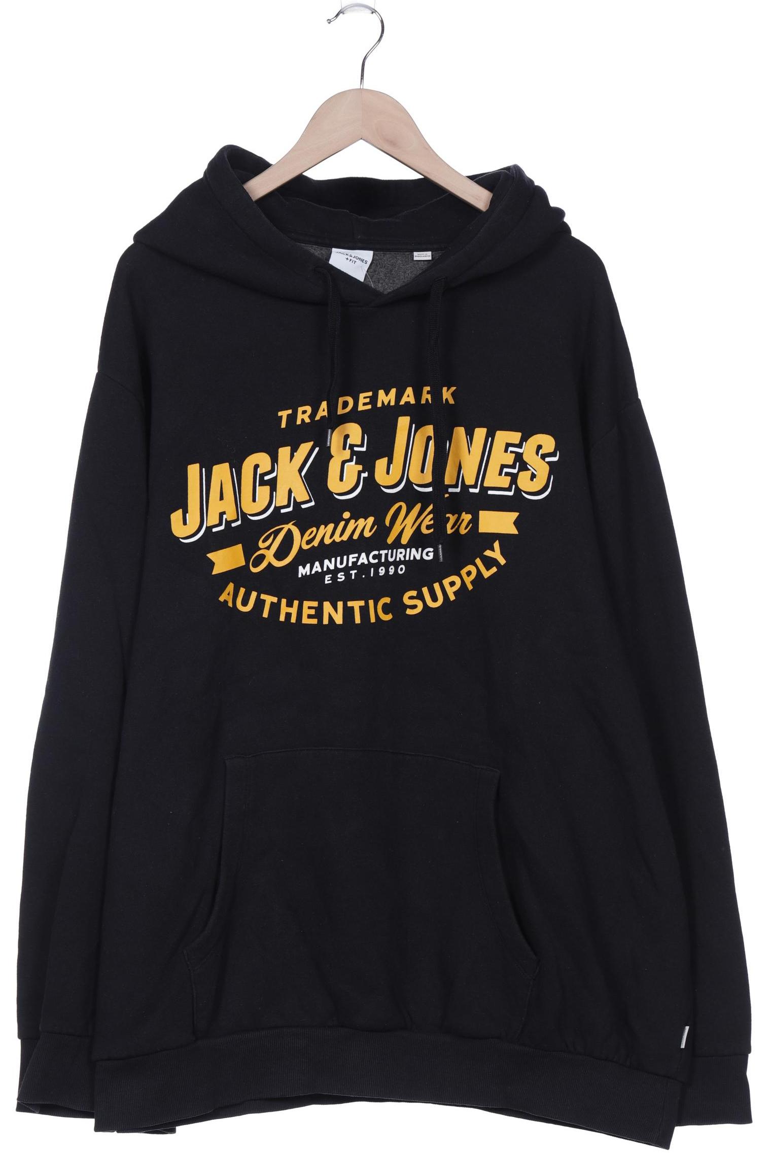 

Jack & Jones Herren Kapuzenpullover, schwarz, Gr. 62