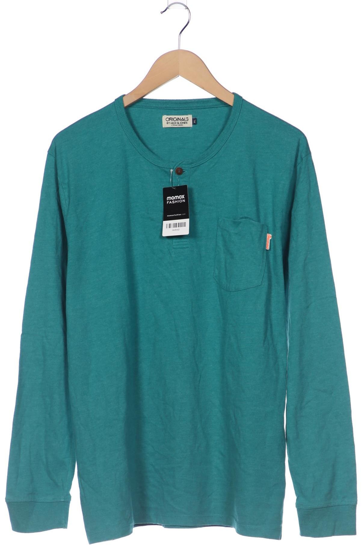 

Jack & Jones Herren Langarmshirt, türkis, Gr. 54