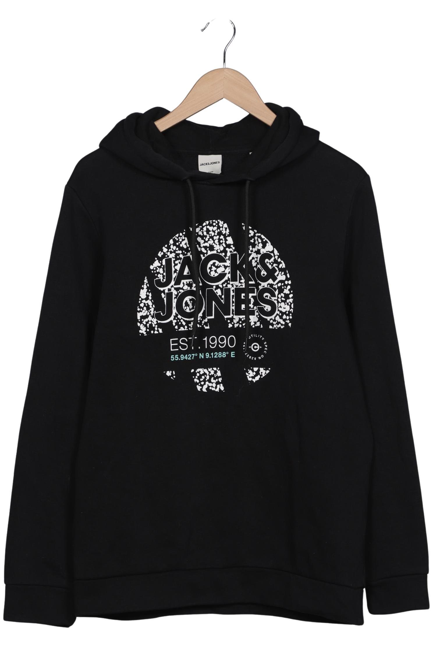 

Jack & Jones Herren Kapuzenpullover, schwarz, Gr. 52