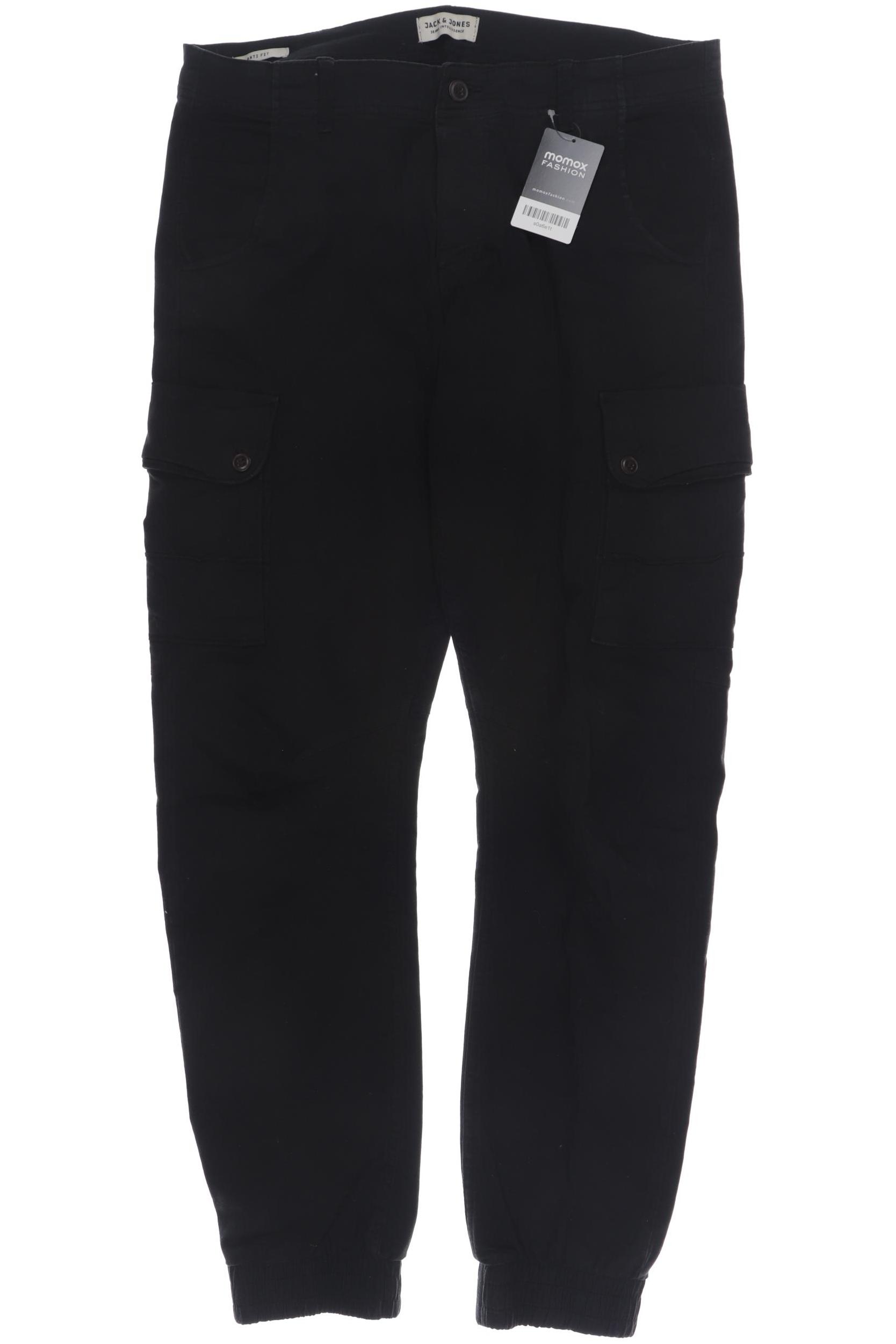 

JACK & JONES Herren Stoffhose, schwarz