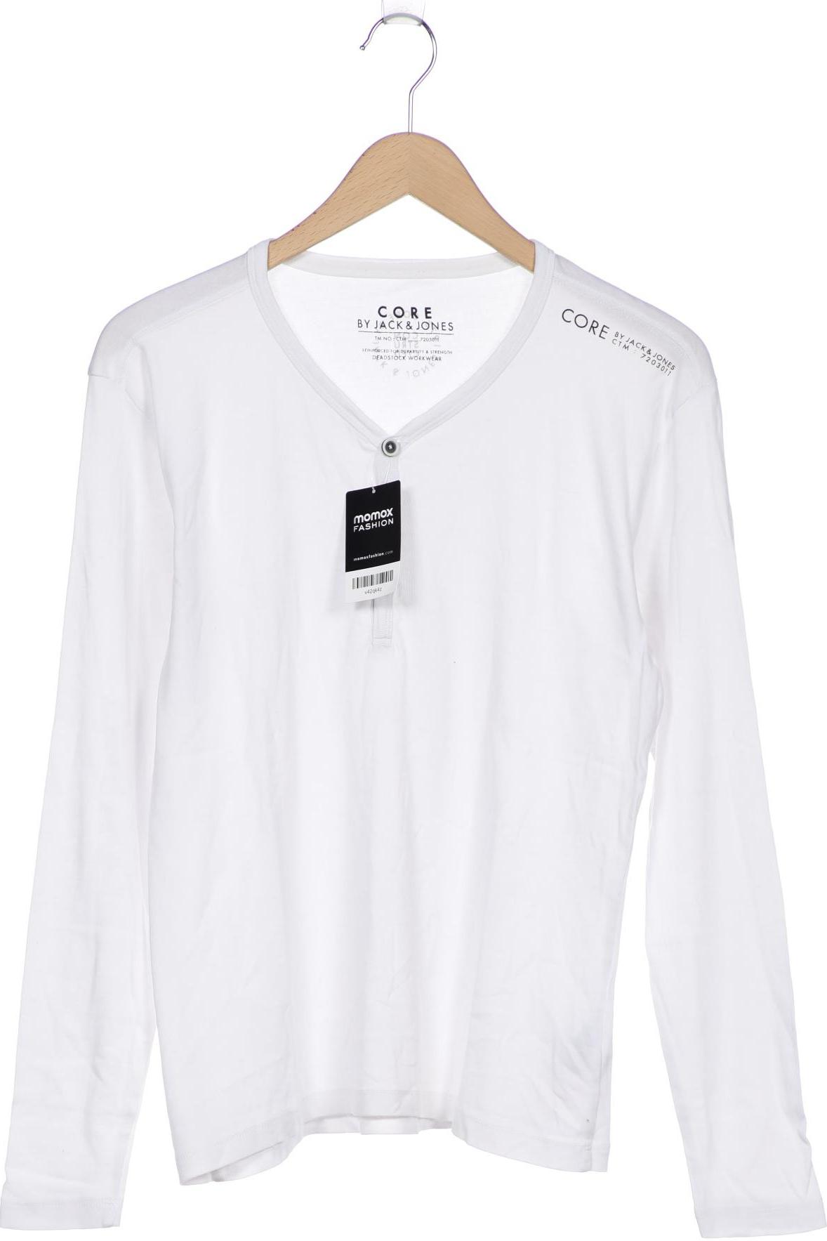 

JACK & JONES Herren Langarmshirt, weiß