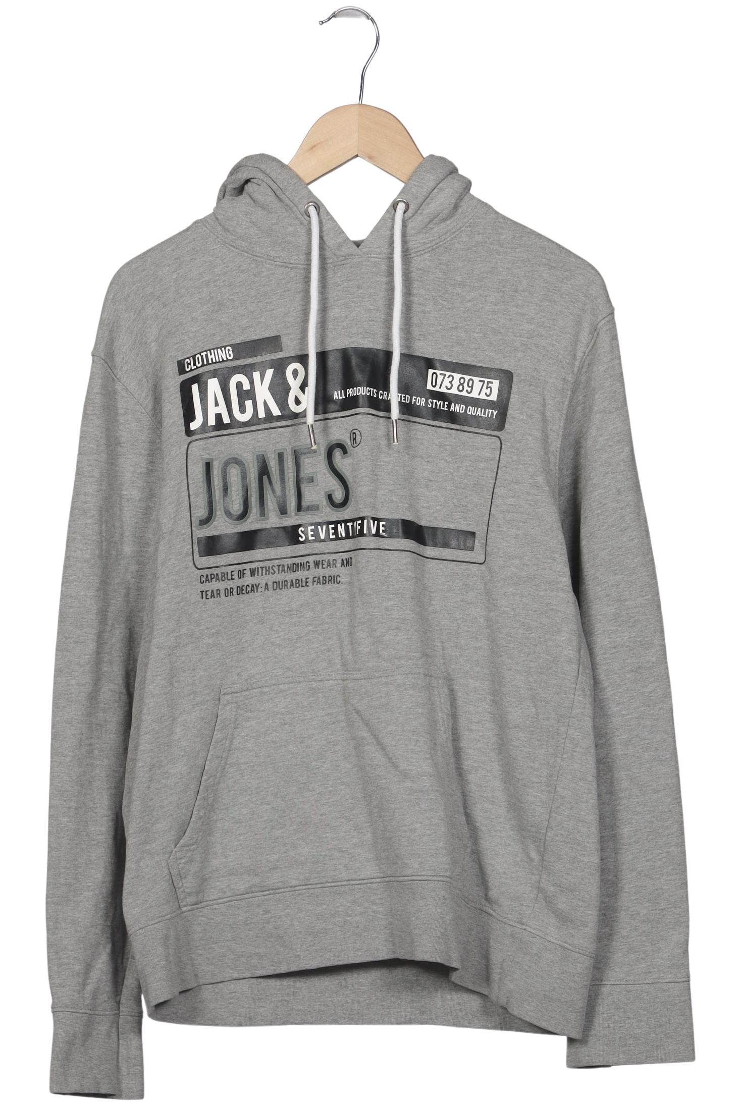 

Jack & Jones Herren Kapuzenpullover, grau, Gr. 54