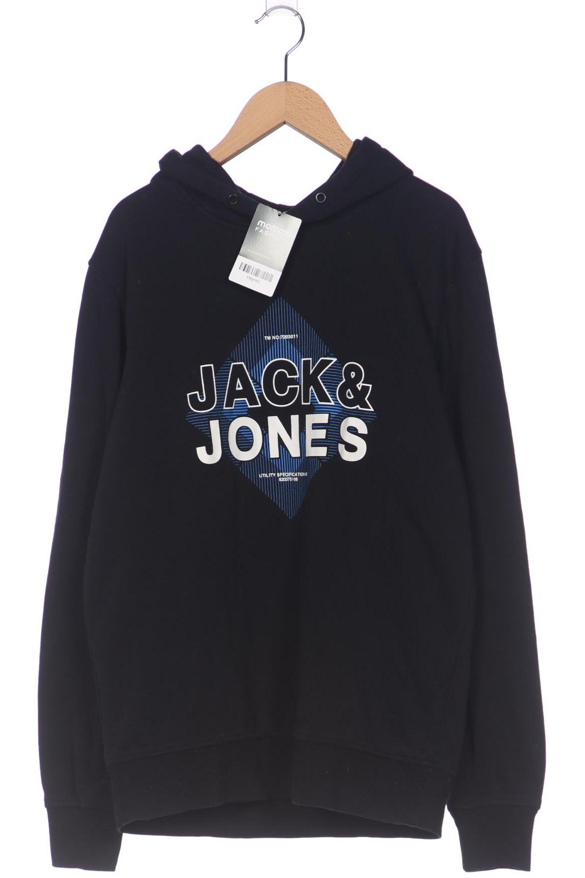 

Jack & Jones Herren Kapuzenpullover, schwarz, Gr. 48