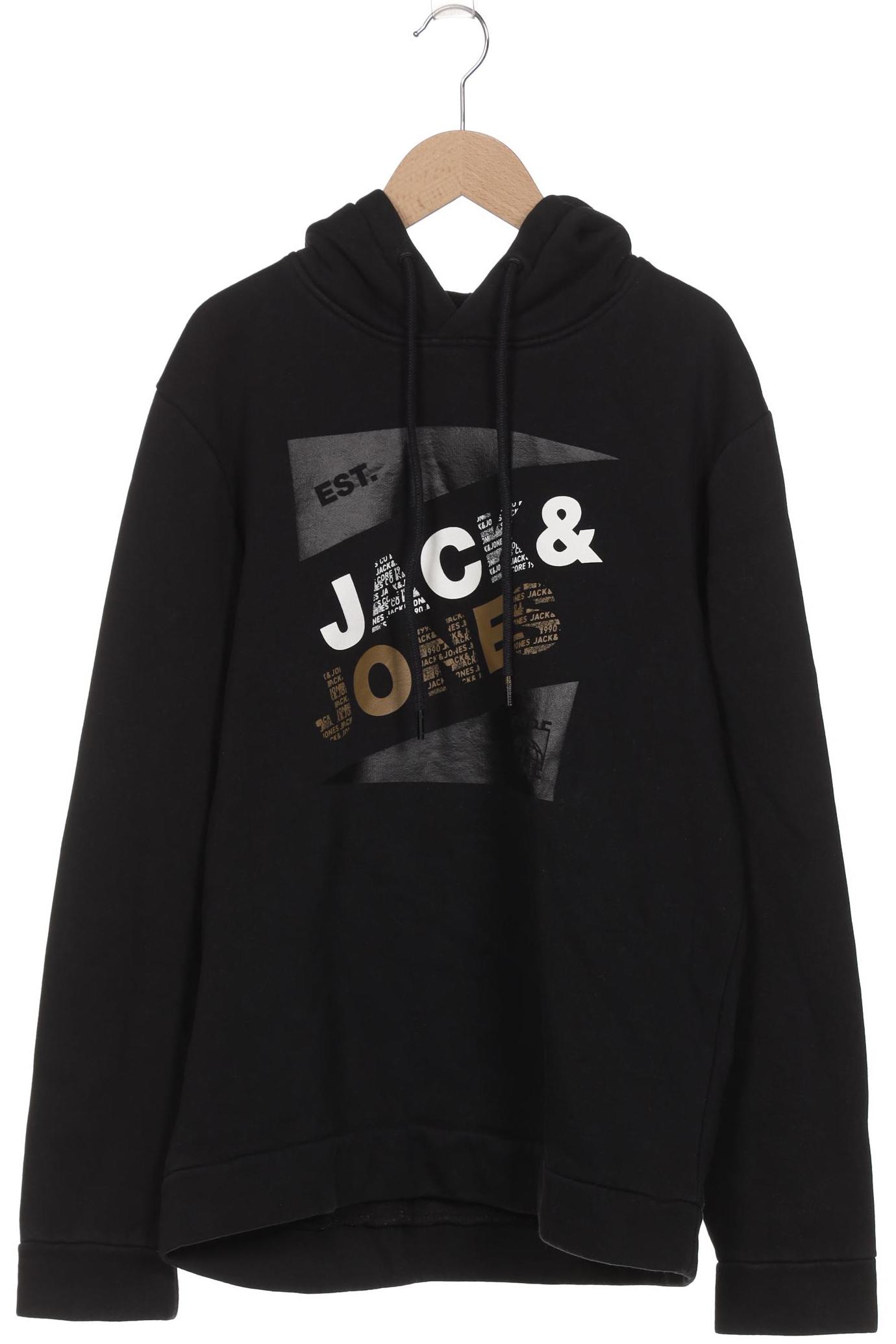 

Jack & Jones Herren Kapuzenpullover, schwarz, Gr. 52