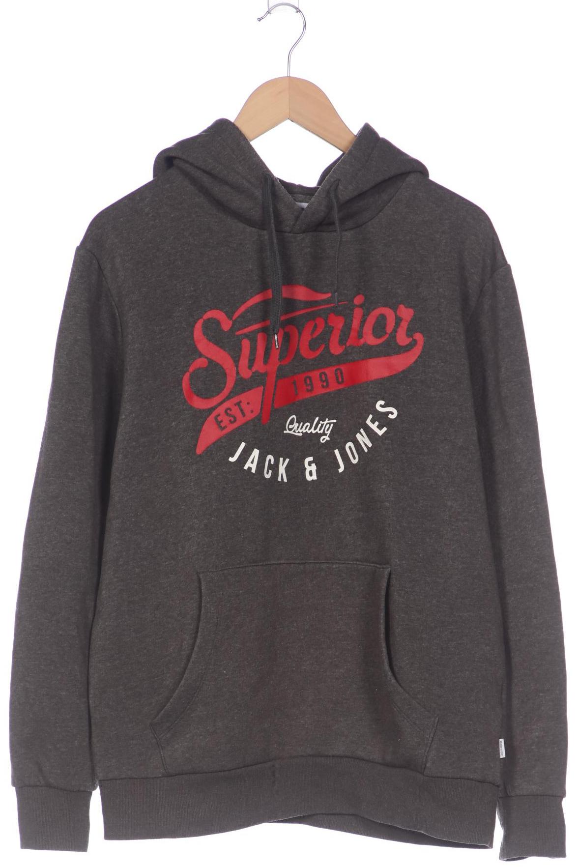 

Jack & Jones Herren Kapuzenpullover, grau, Gr. 52