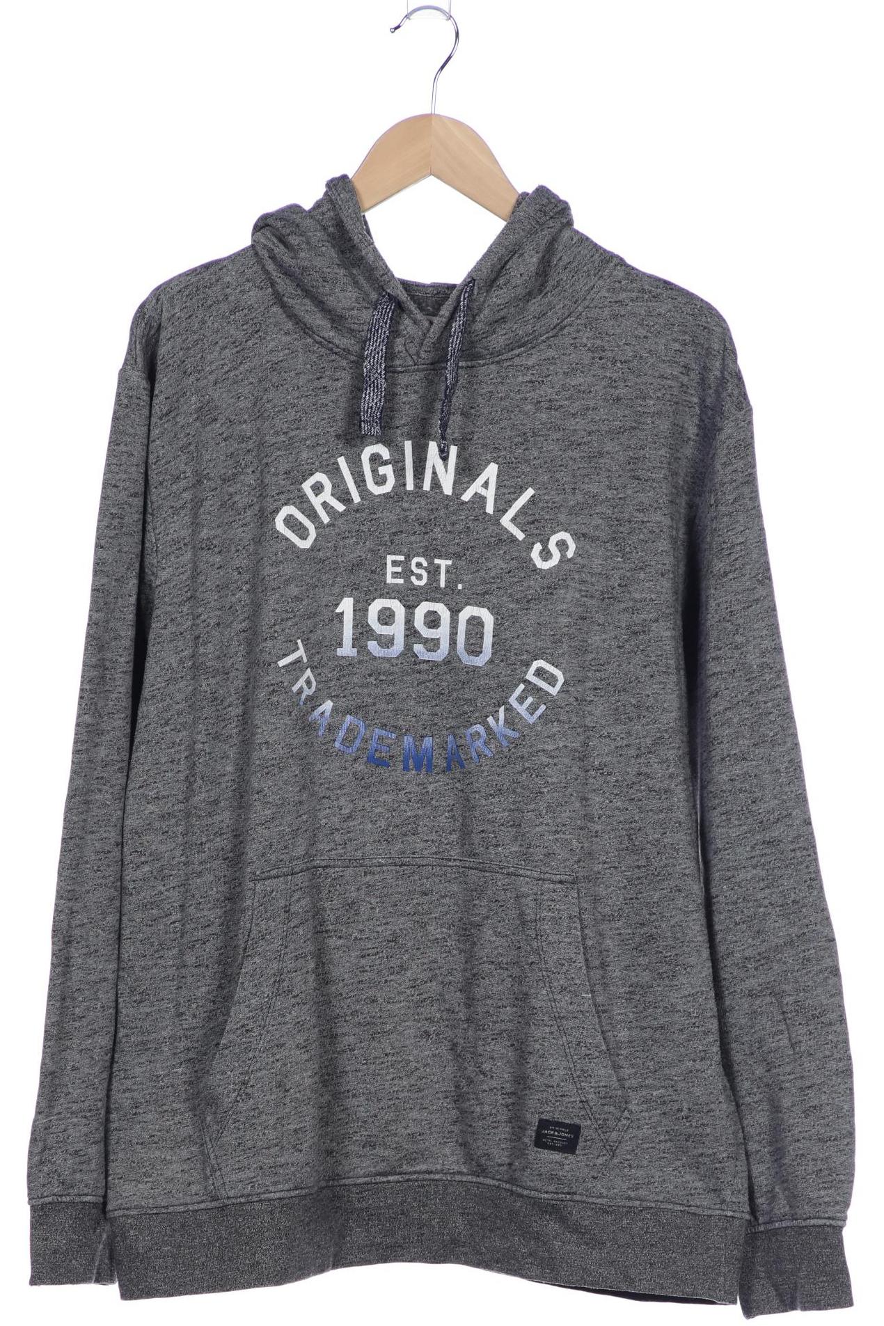 

Jack & Jones Herren Kapuzenpullover, grau, Gr. 56