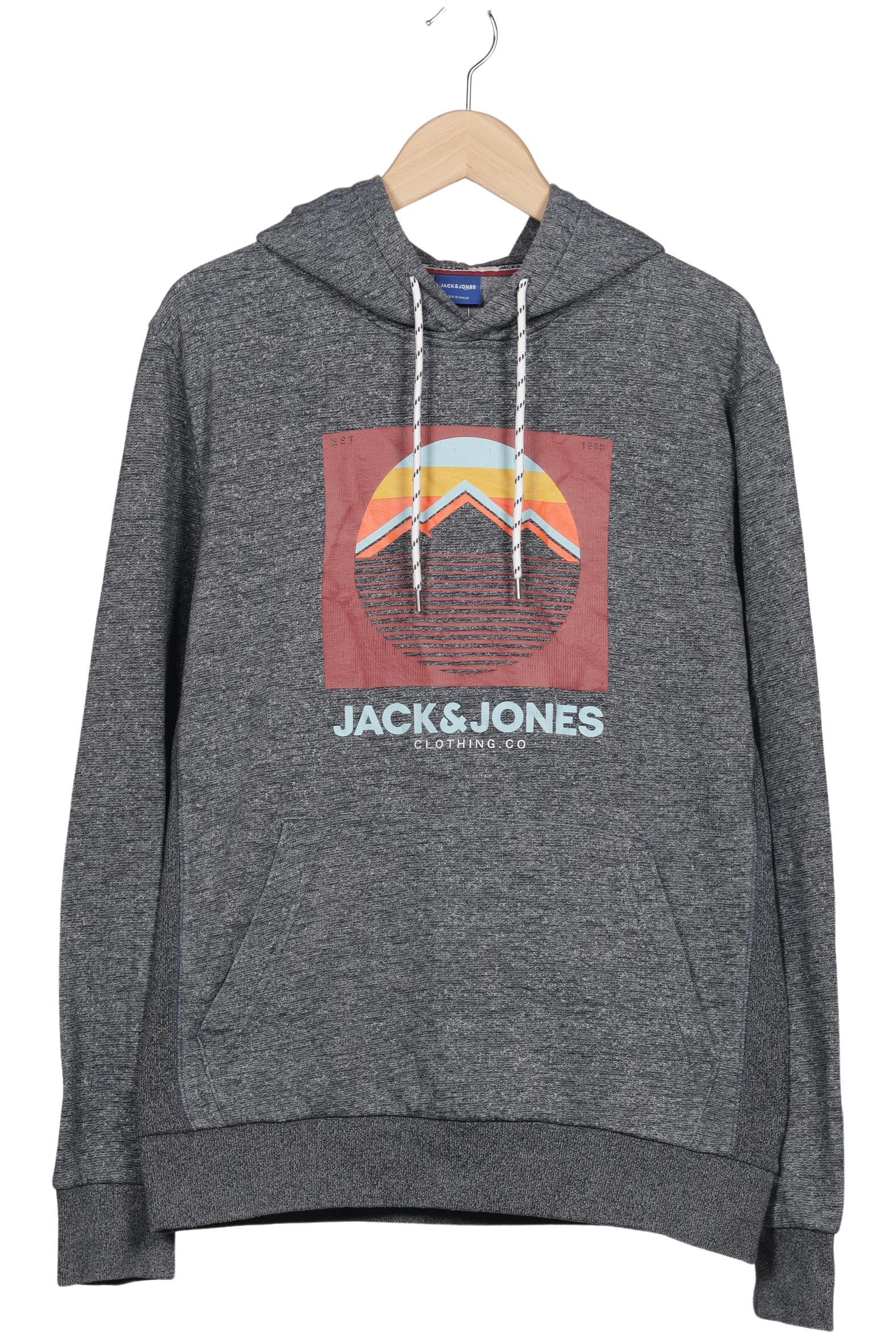 

Jack & Jones Herren Kapuzenpullover, grau, Gr. 52