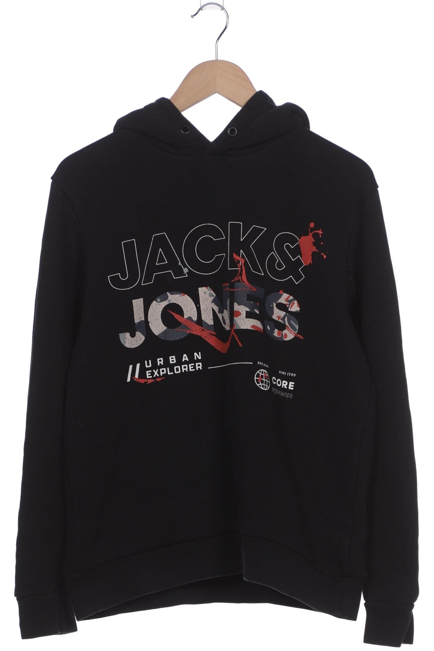 

Jack & Jones Herren Kapuzenpullover, schwarz, Gr. 48