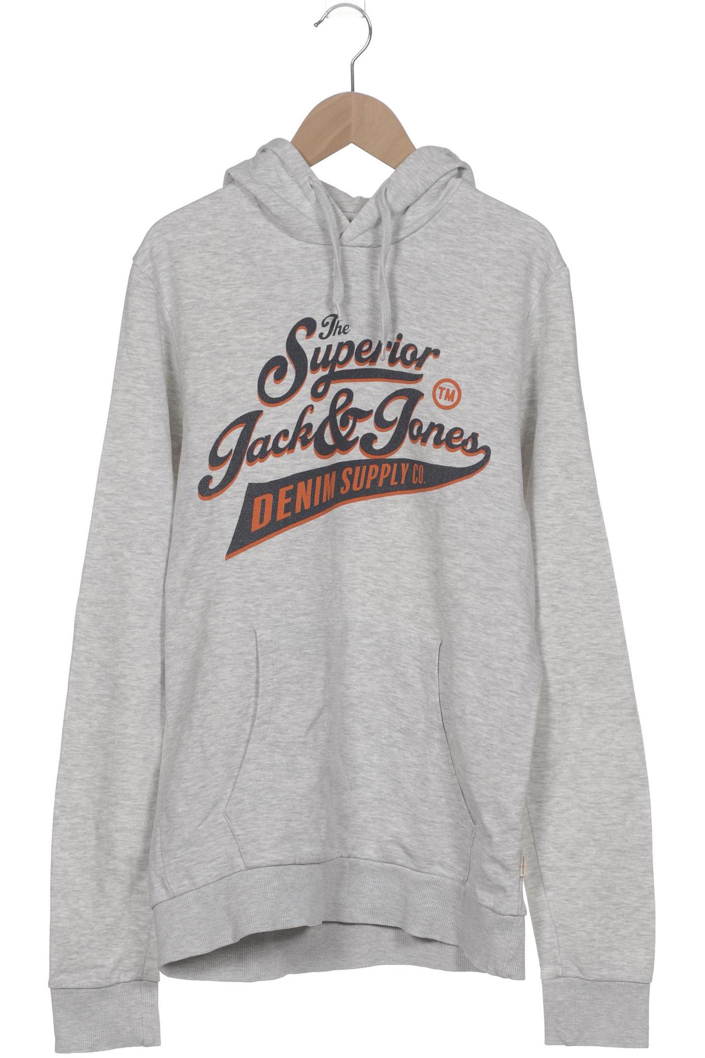 

Jack & Jones Herren Kapuzenpullover, grau, Gr. 46