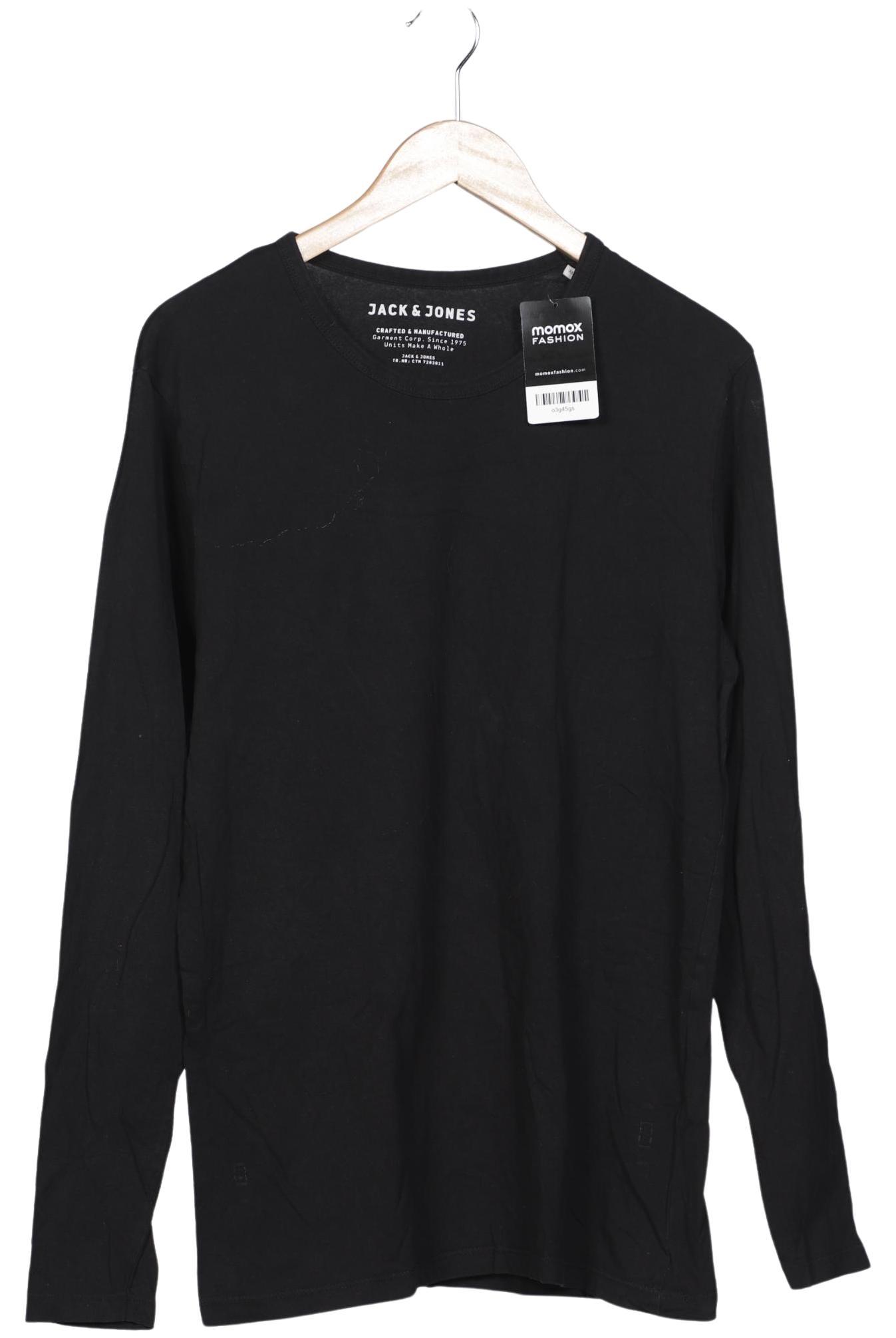 Thumbnail - Jack &amp; Jones Herren Langarmshirt, schwarz, Gr. 54