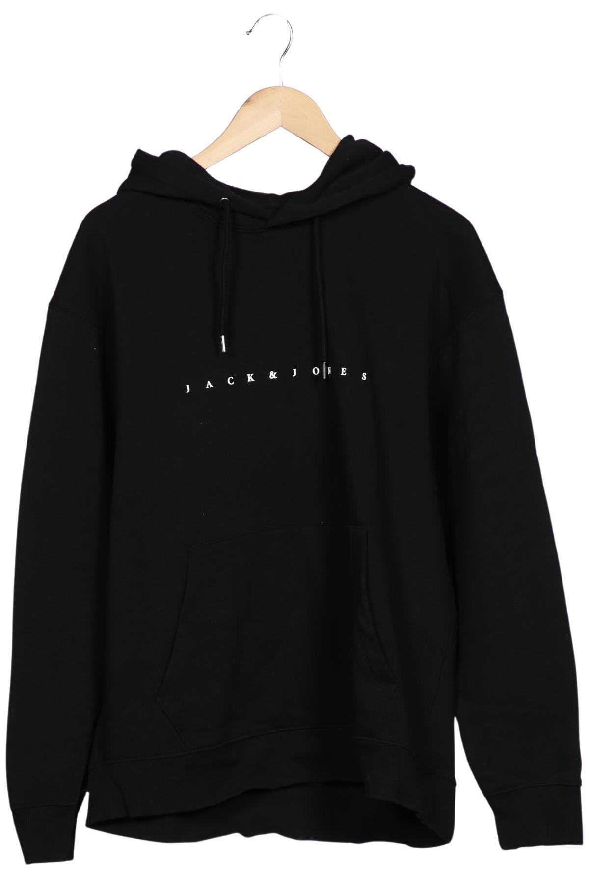 

Jack & Jones Herren Kapuzenpullover, schwarz, Gr. 56