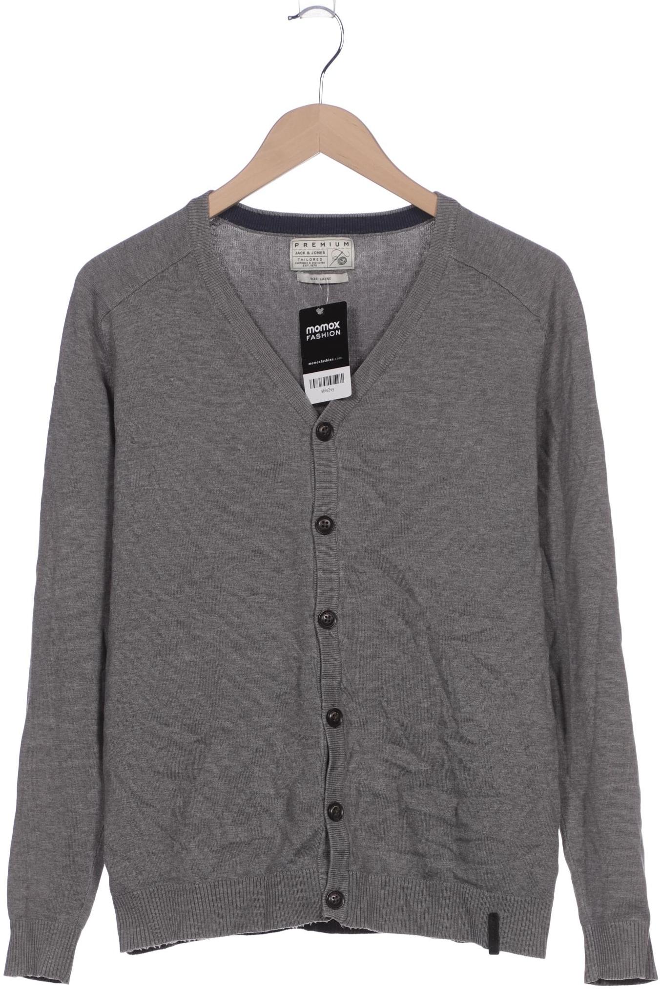 

Jack & Jones Herren Strickjacke, grau, Gr. 52