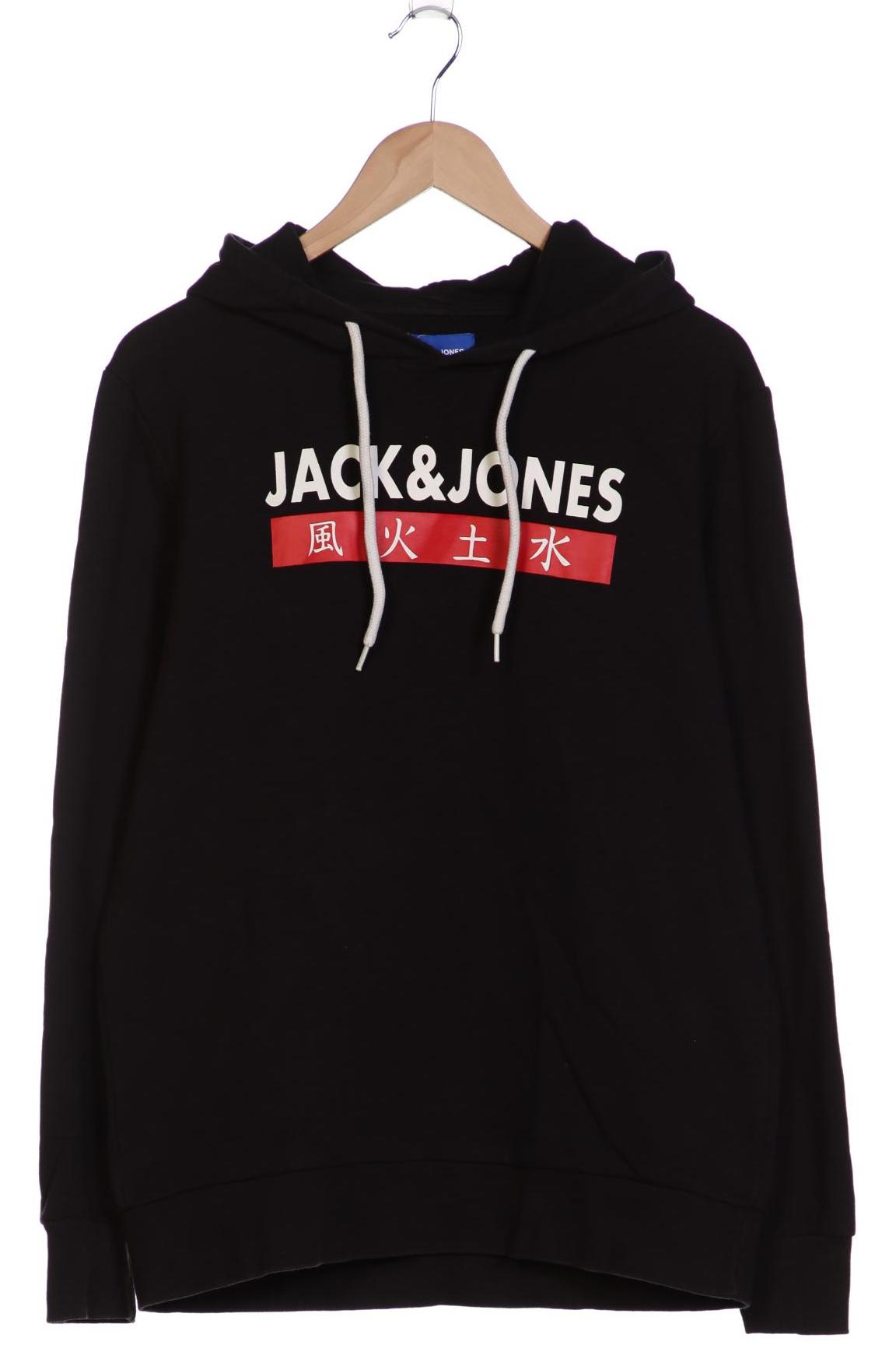 

Jack & Jones Herren Kapuzenpullover, schwarz, Gr. 52