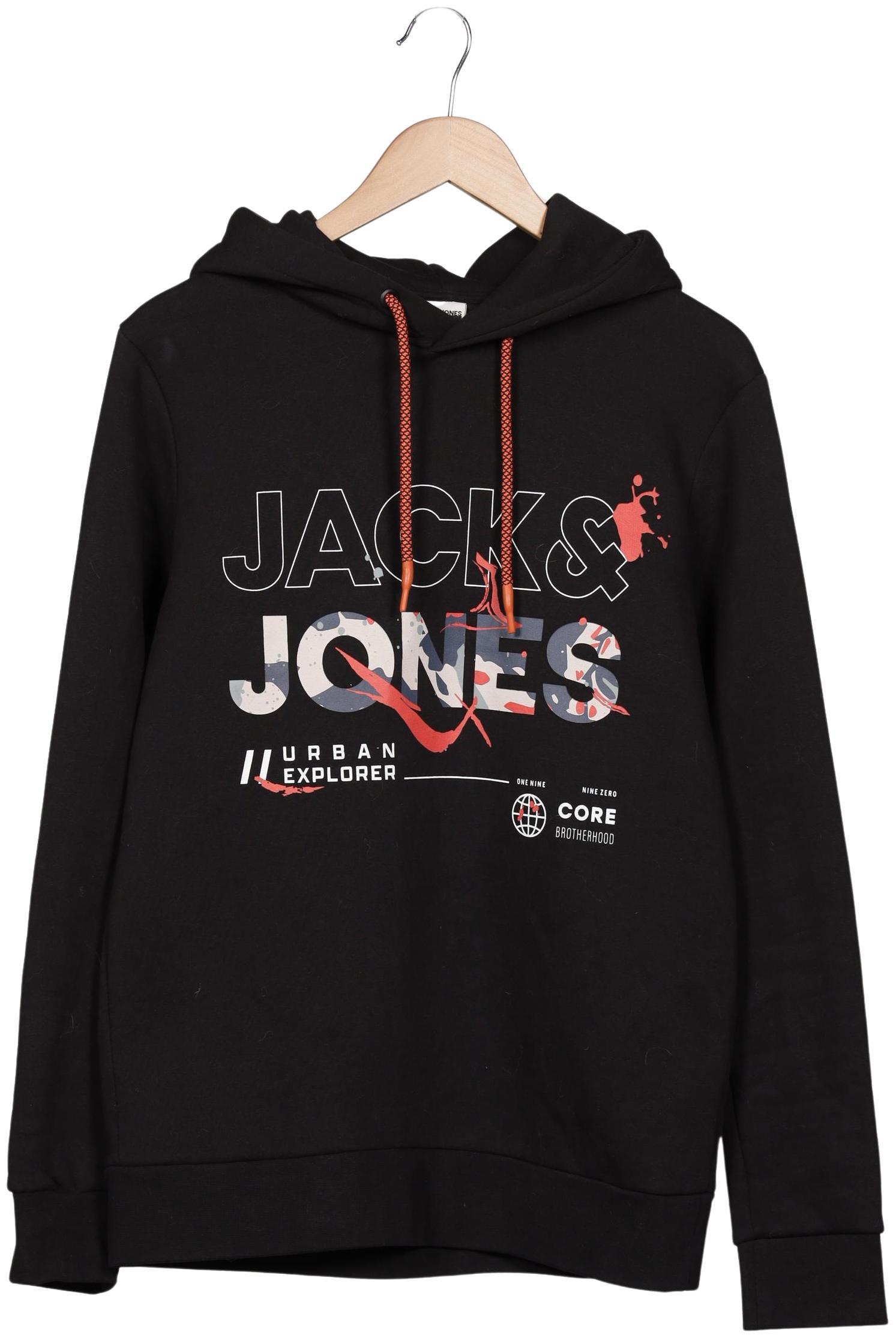 

Jack & Jones Herren Kapuzenpullover, schwarz, Gr. 48