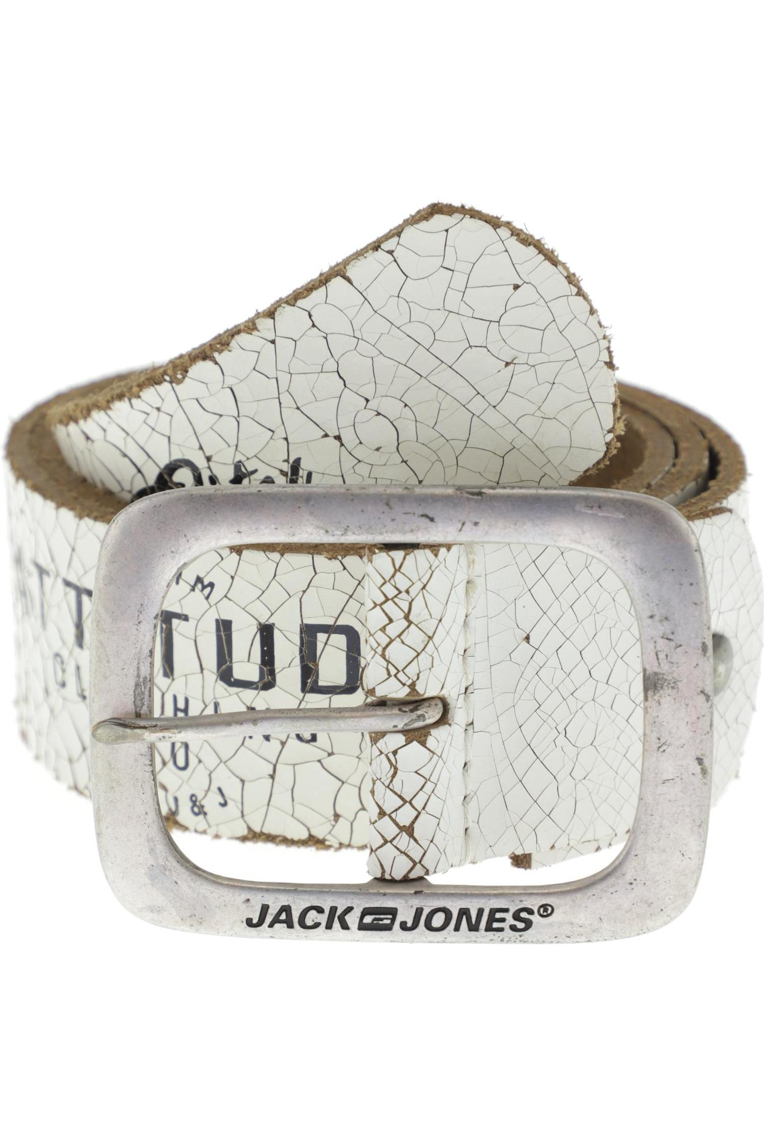 

Jack & Jones Herren Gürtel, weiß, Gr. 85