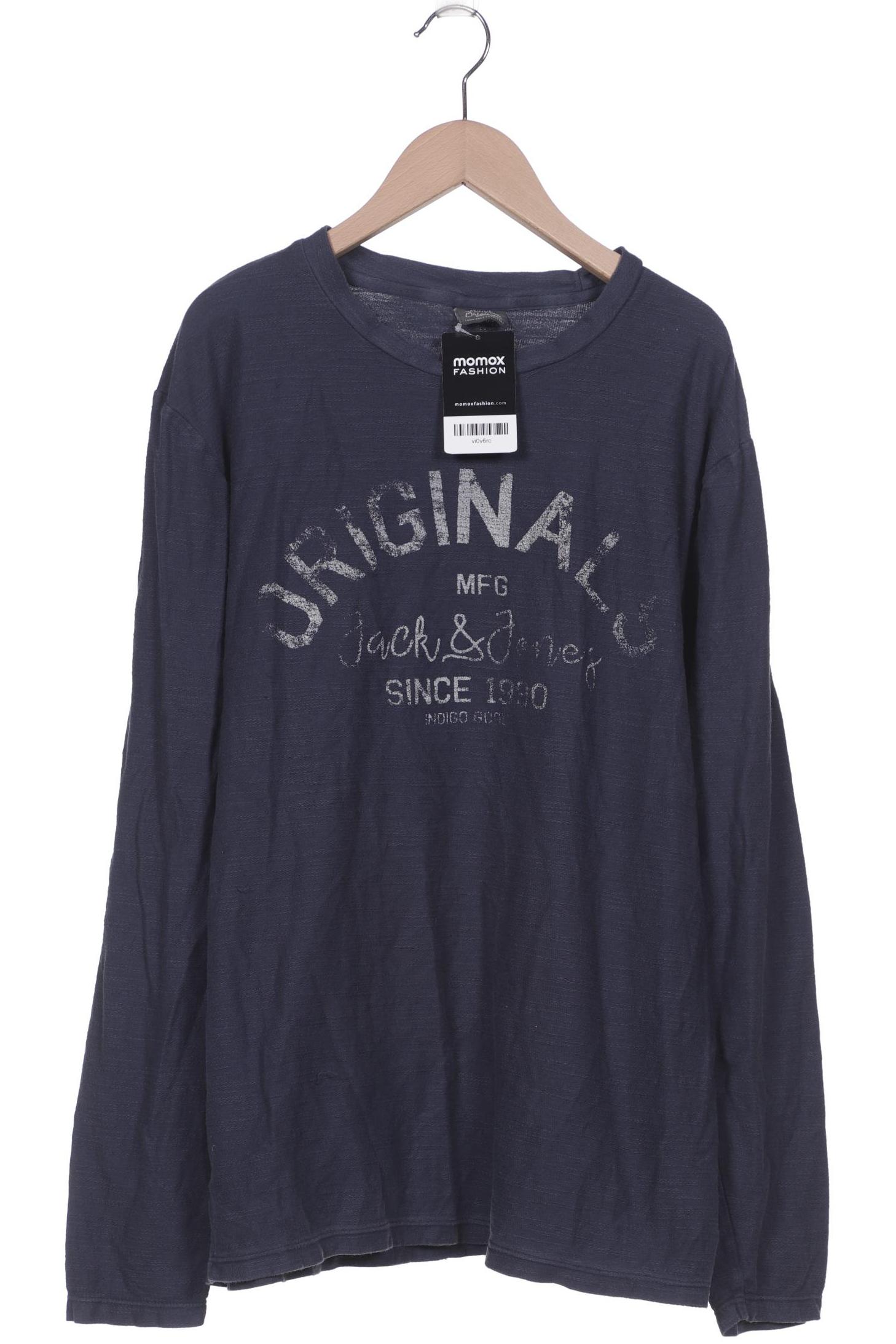 

Jack & Jones Herren Langarmshirt, marineblau