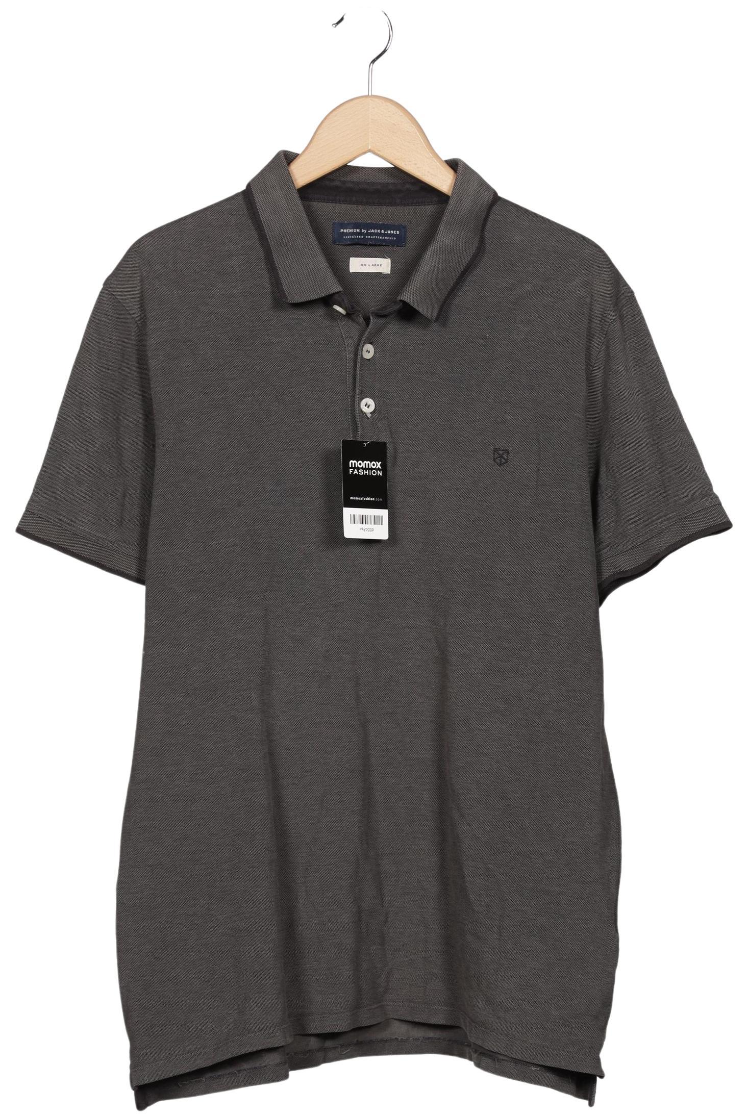 Thumbnail - Jack &amp; Jones Herren Poloshirt, grau, Gr. 56