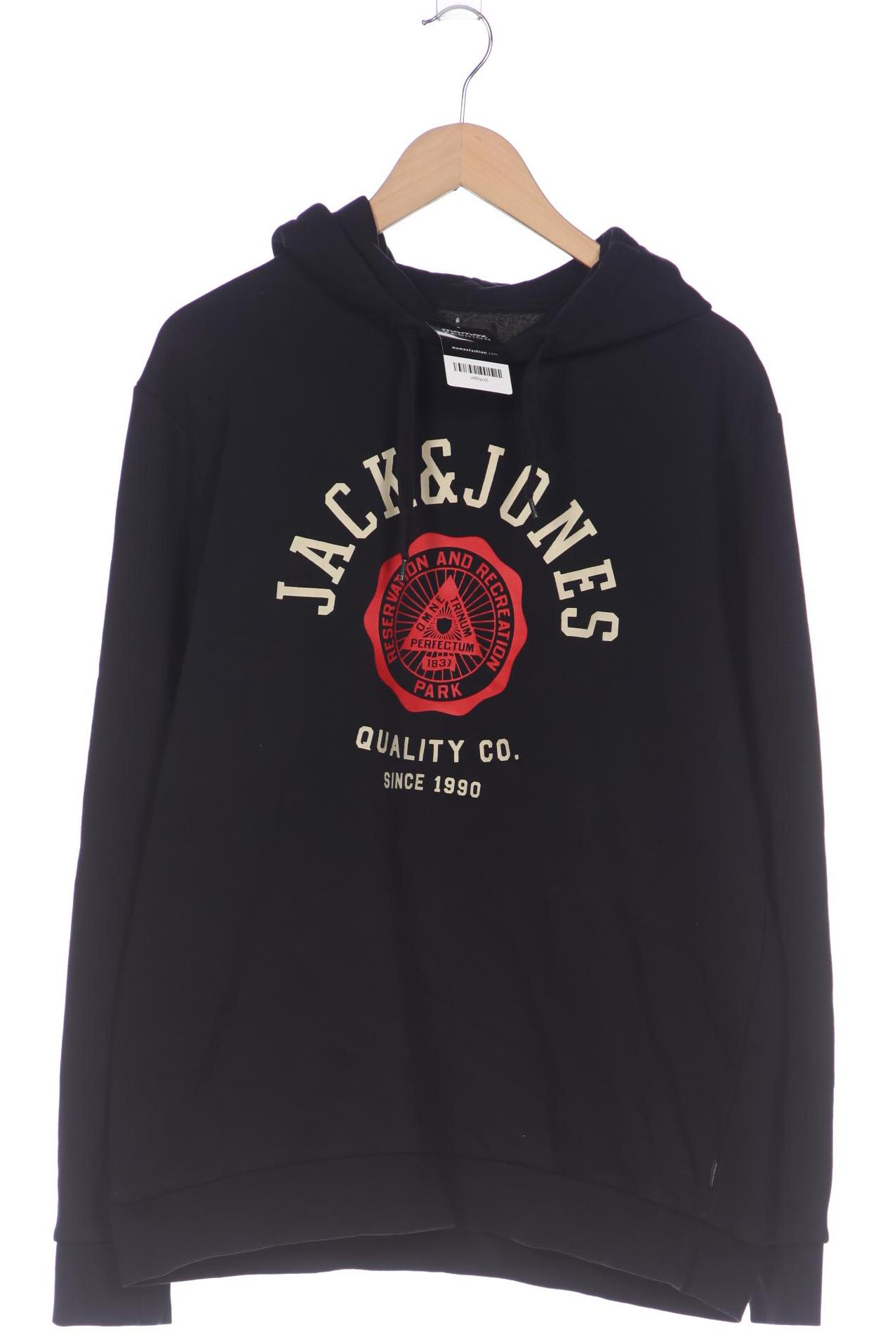 

Jack & Jones Herren Kapuzenpullover, schwarz, Gr. 54