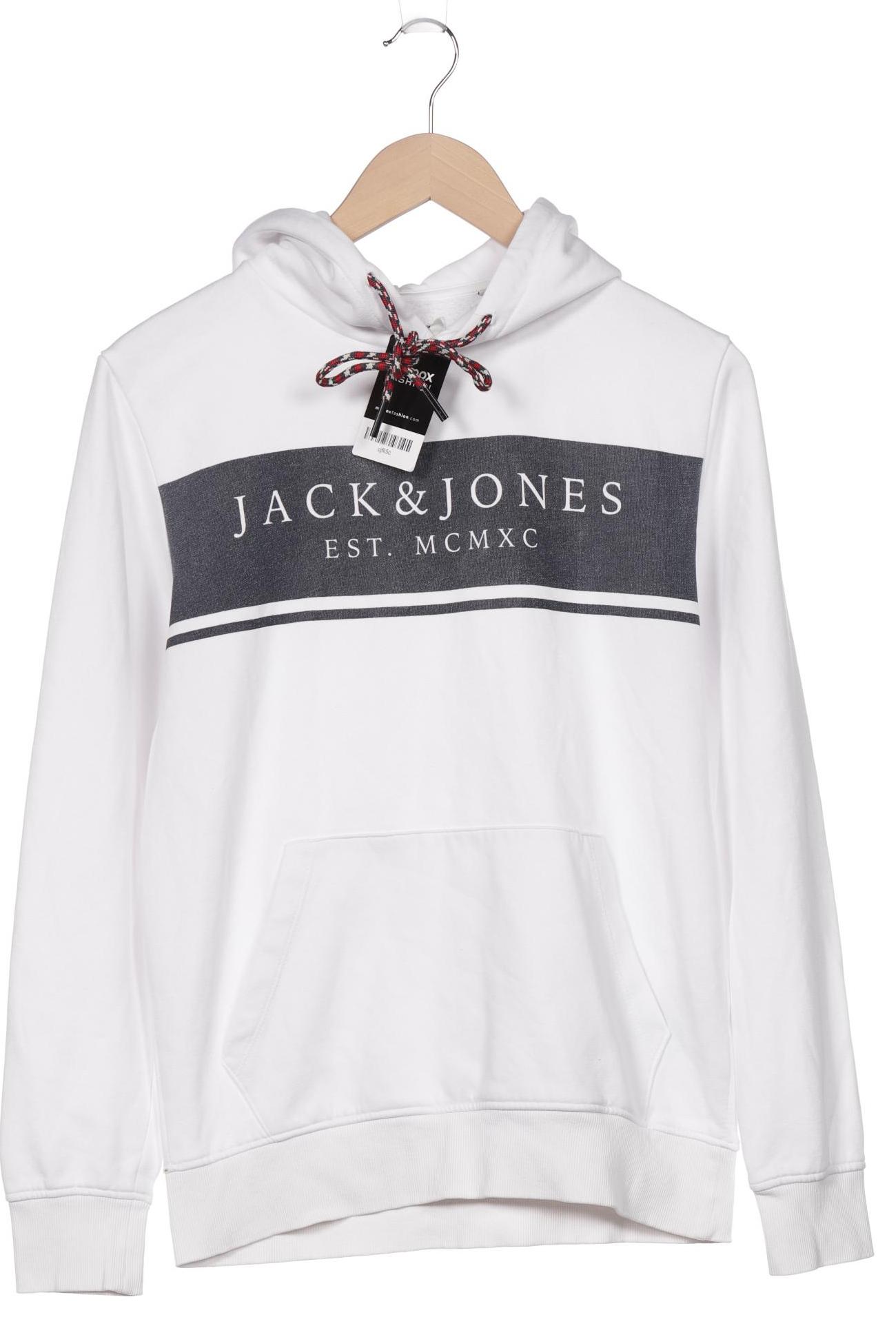 

Jack & Jones Herren Kapuzenpullover, weiß, Gr. 46