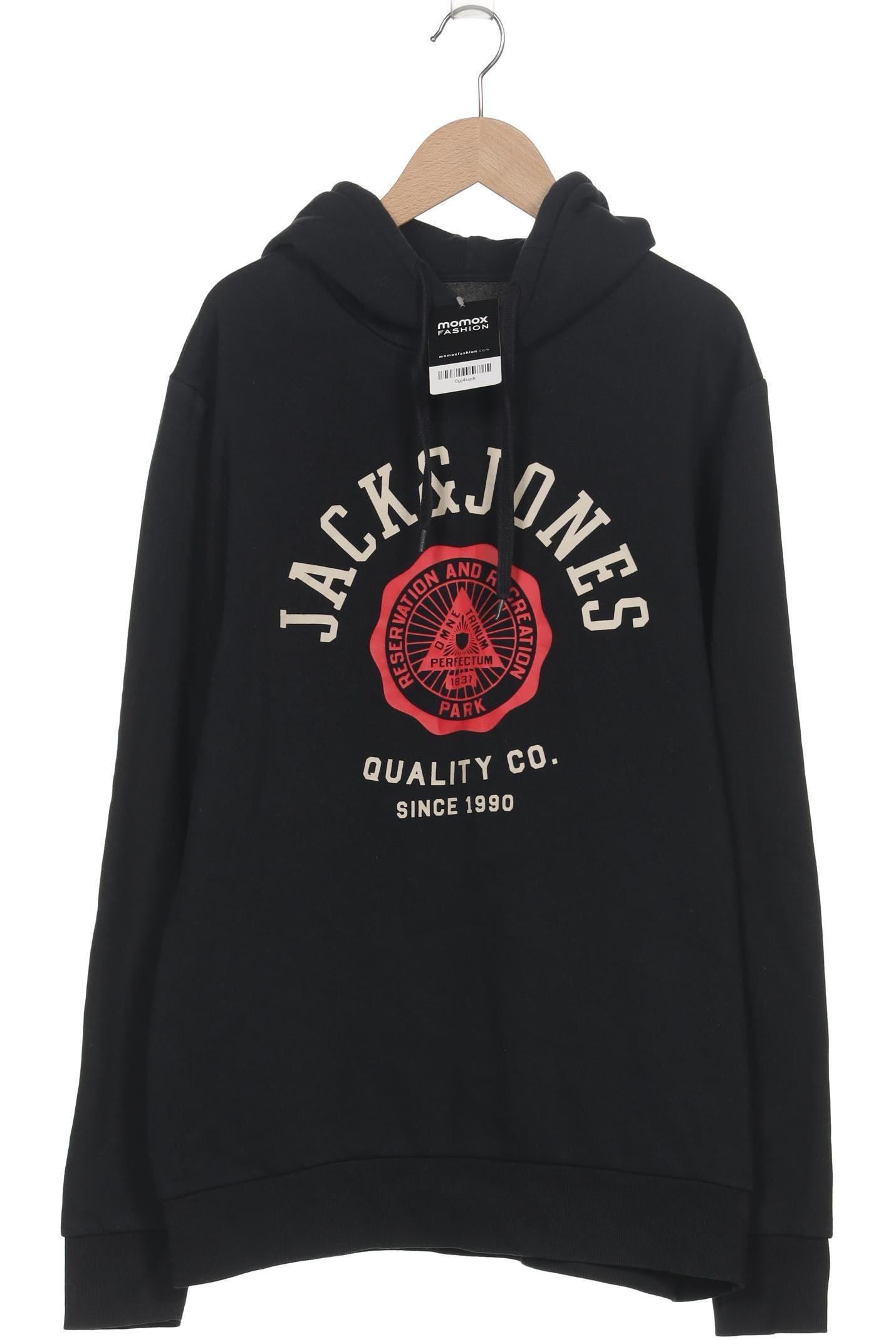 

Jack & Jones Herren Kapuzenpullover, schwarz, Gr. 52