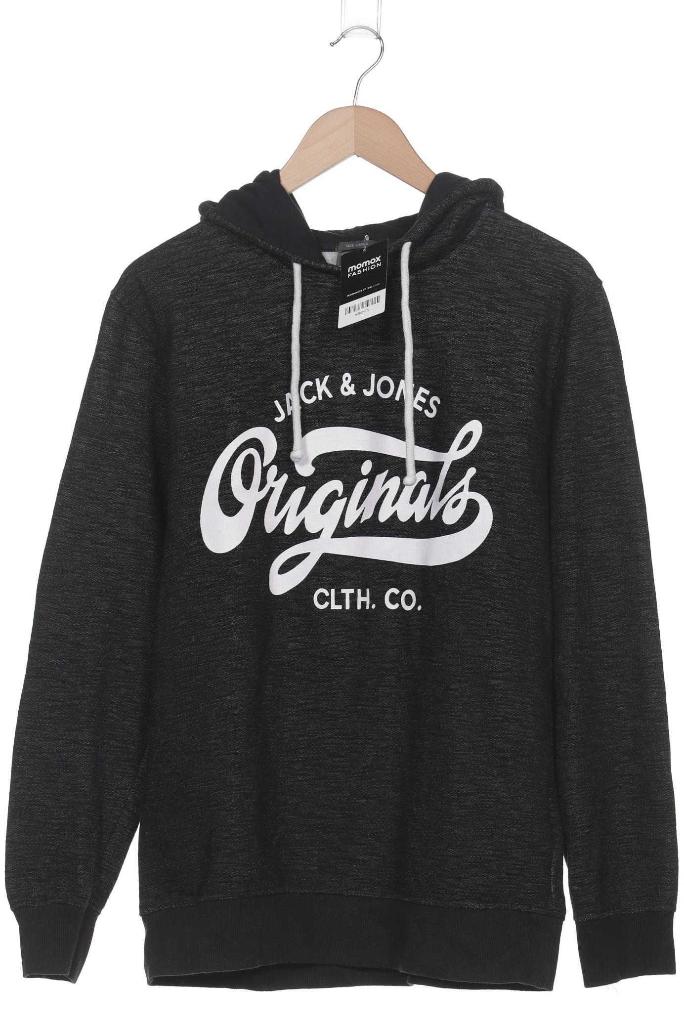 

Jack & Jones Herren Kapuzenpullover, schwarz, Gr. 52