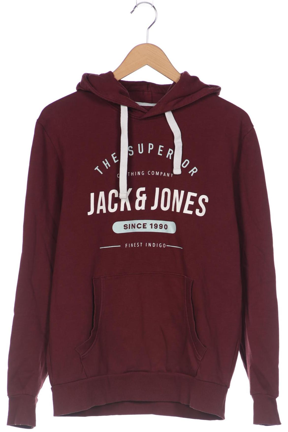 

Jack & Jones Herren Kapuzenpullover, bordeaux, Gr. 52