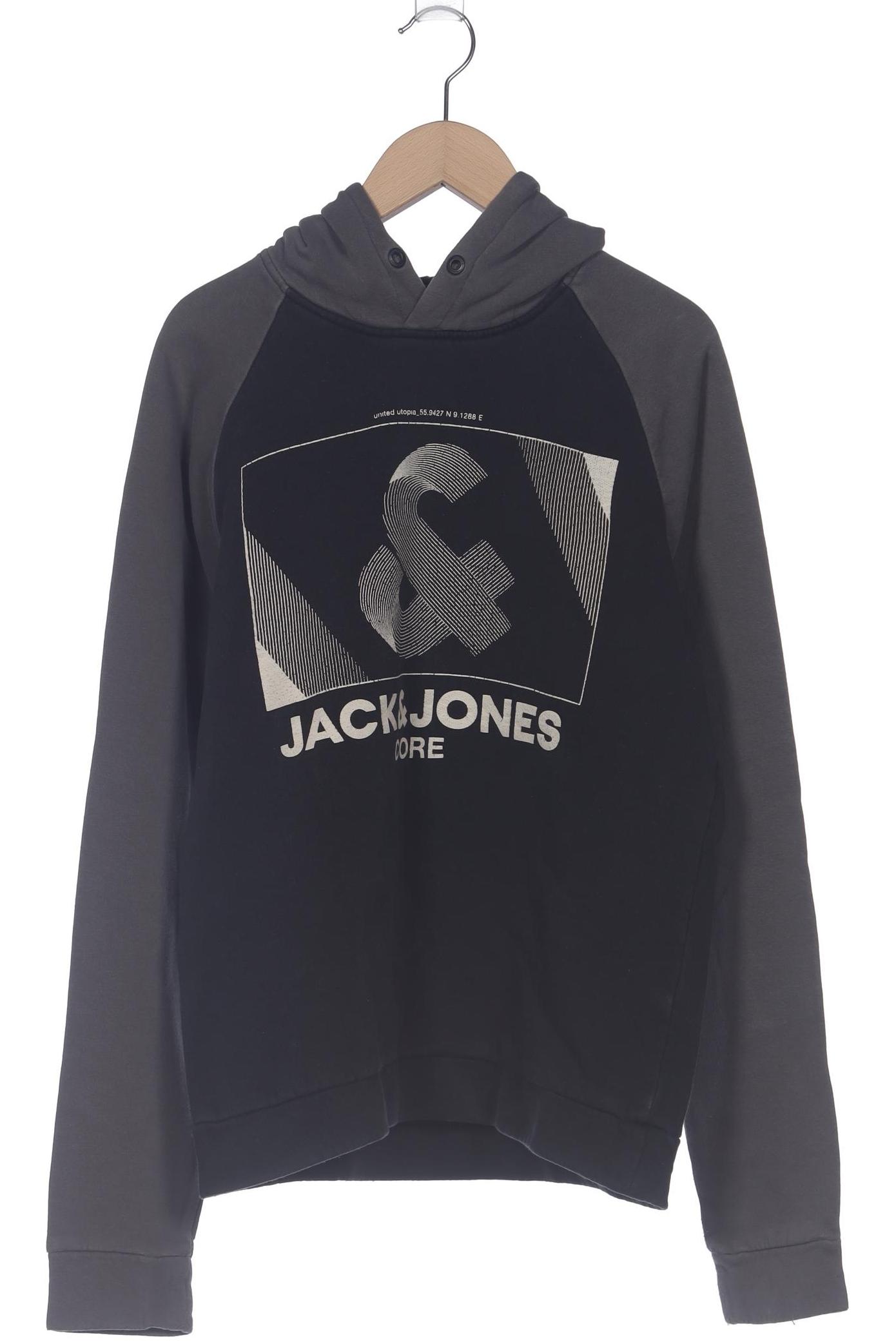 

Jack & Jones Herren Kapuzenpullover, schwarz, Gr. 46