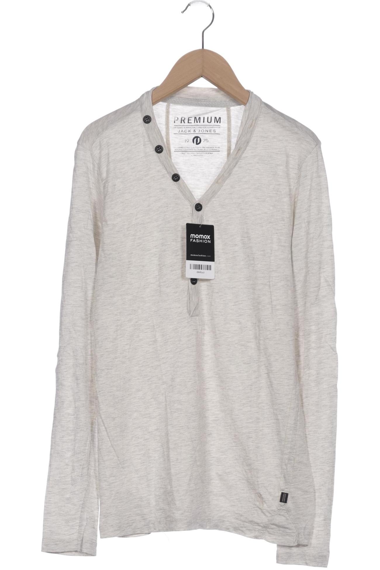 

Jack & Jones Herren Langarmshirt, cremeweiß, Gr. 46