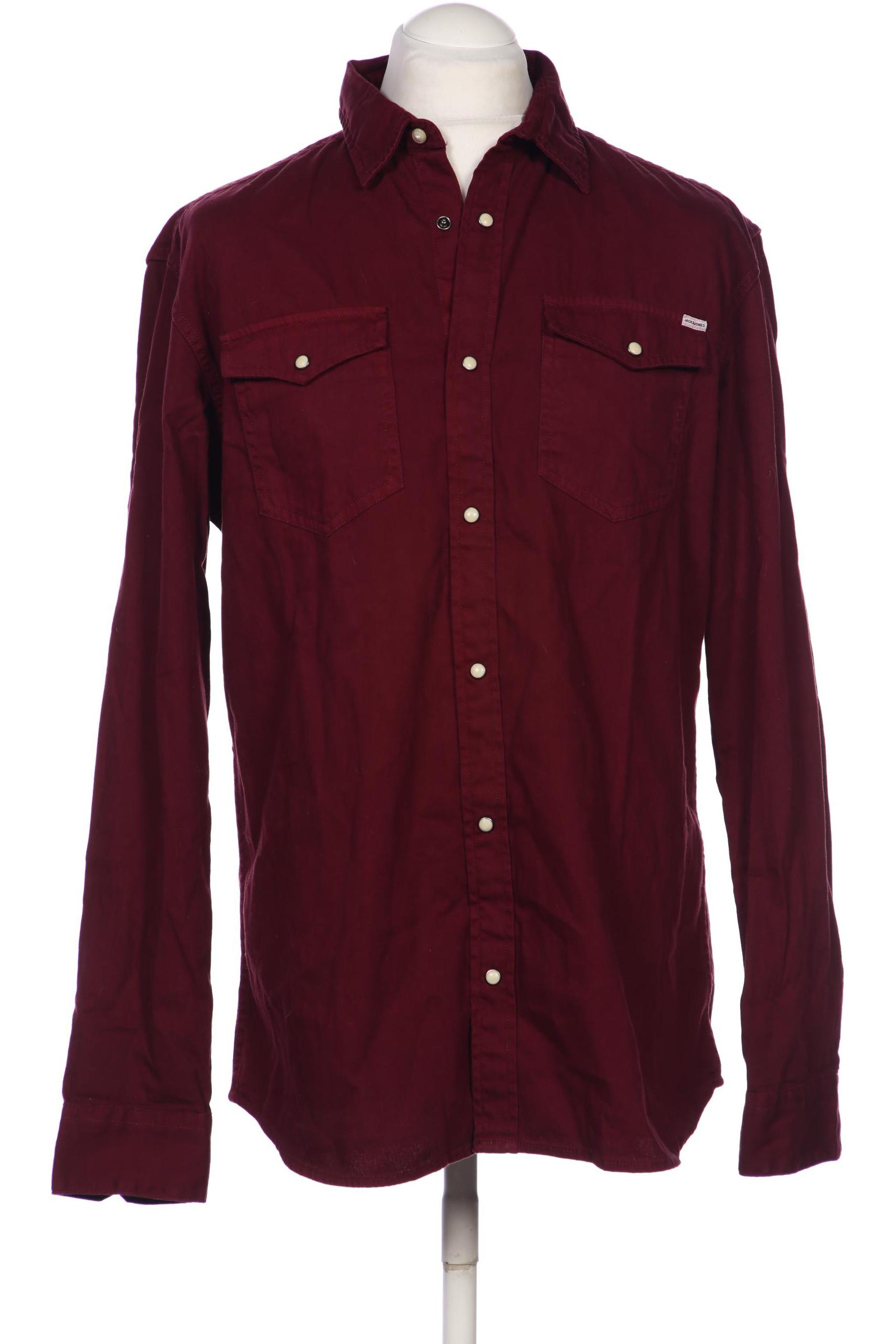 

JACK & JONES Herren Hemd, bordeaux