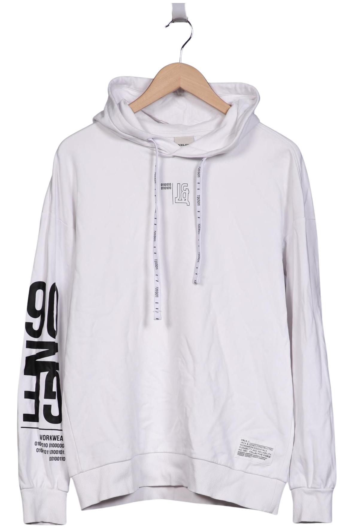 

Jack & Jones Herren Kapuzenpullover, weiß, Gr. 52