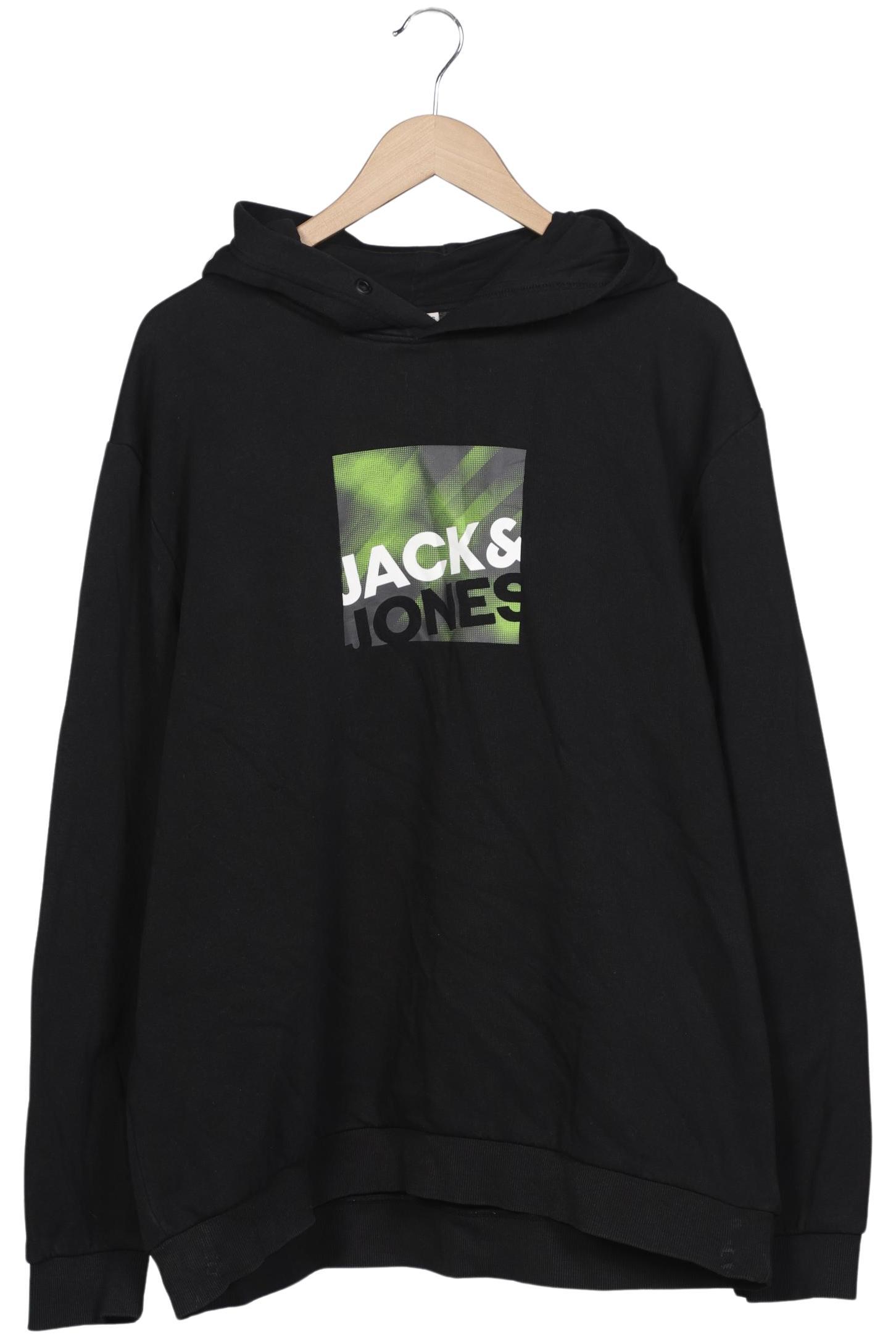 

Jack & Jones Herren Kapuzenpullover, schwarz, Gr. 56
