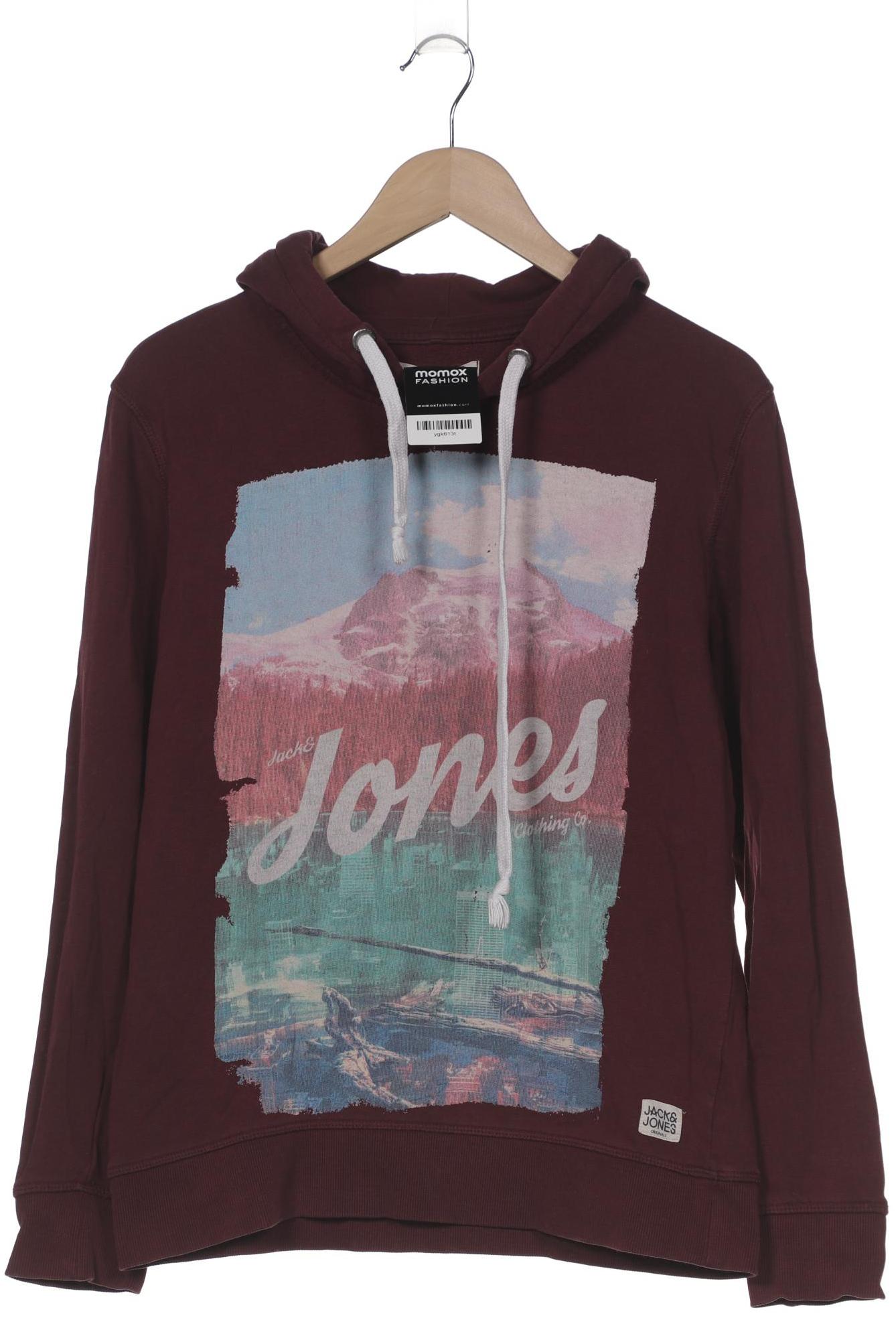 

Jack & Jones Herren Kapuzenpullover, bordeaux, Gr. 48