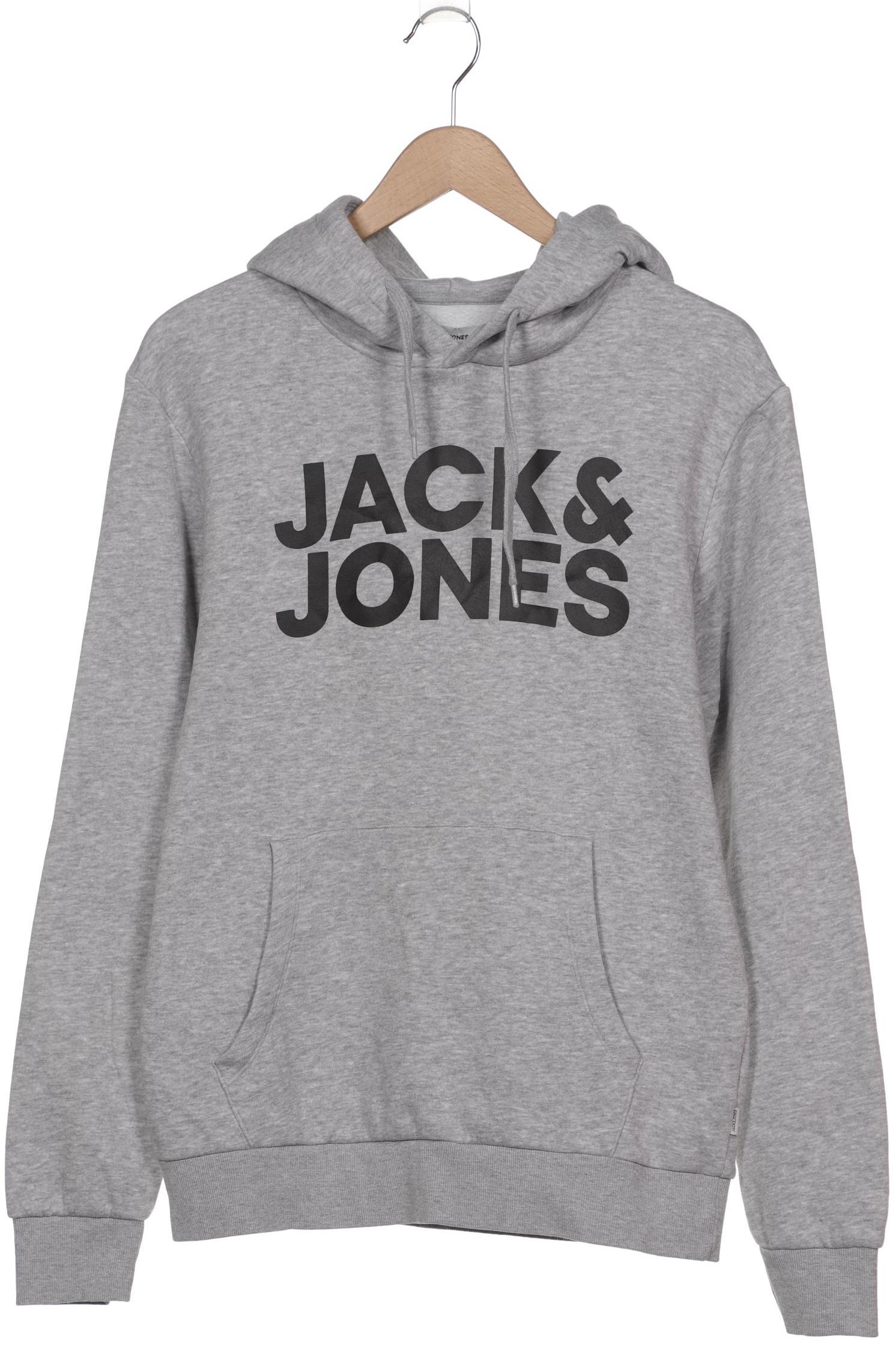 

Jack & Jones Herren Kapuzenpullover, grau, Gr. 48