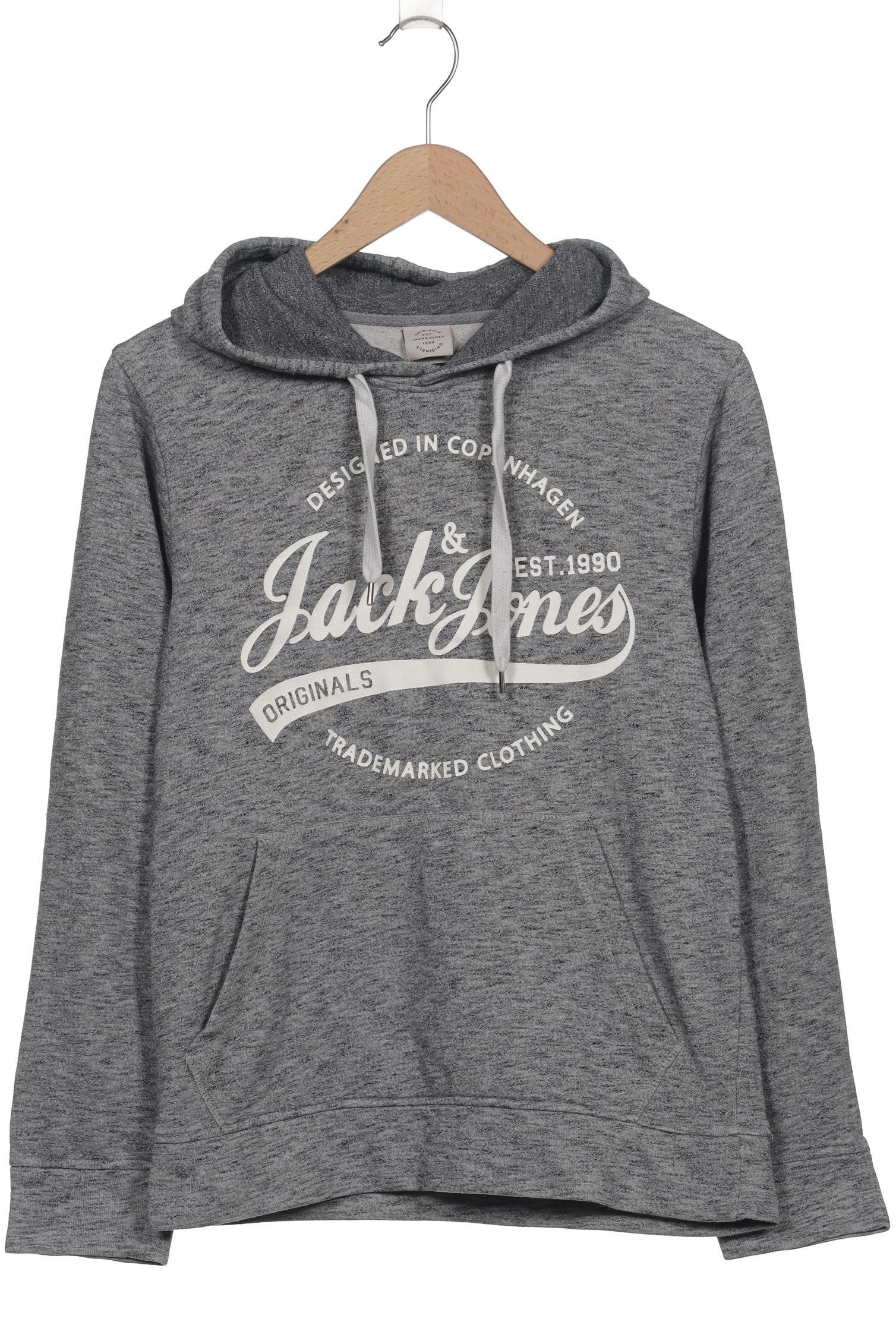 

Jack & Jones Herren Kapuzenpullover, grau, Gr. 46