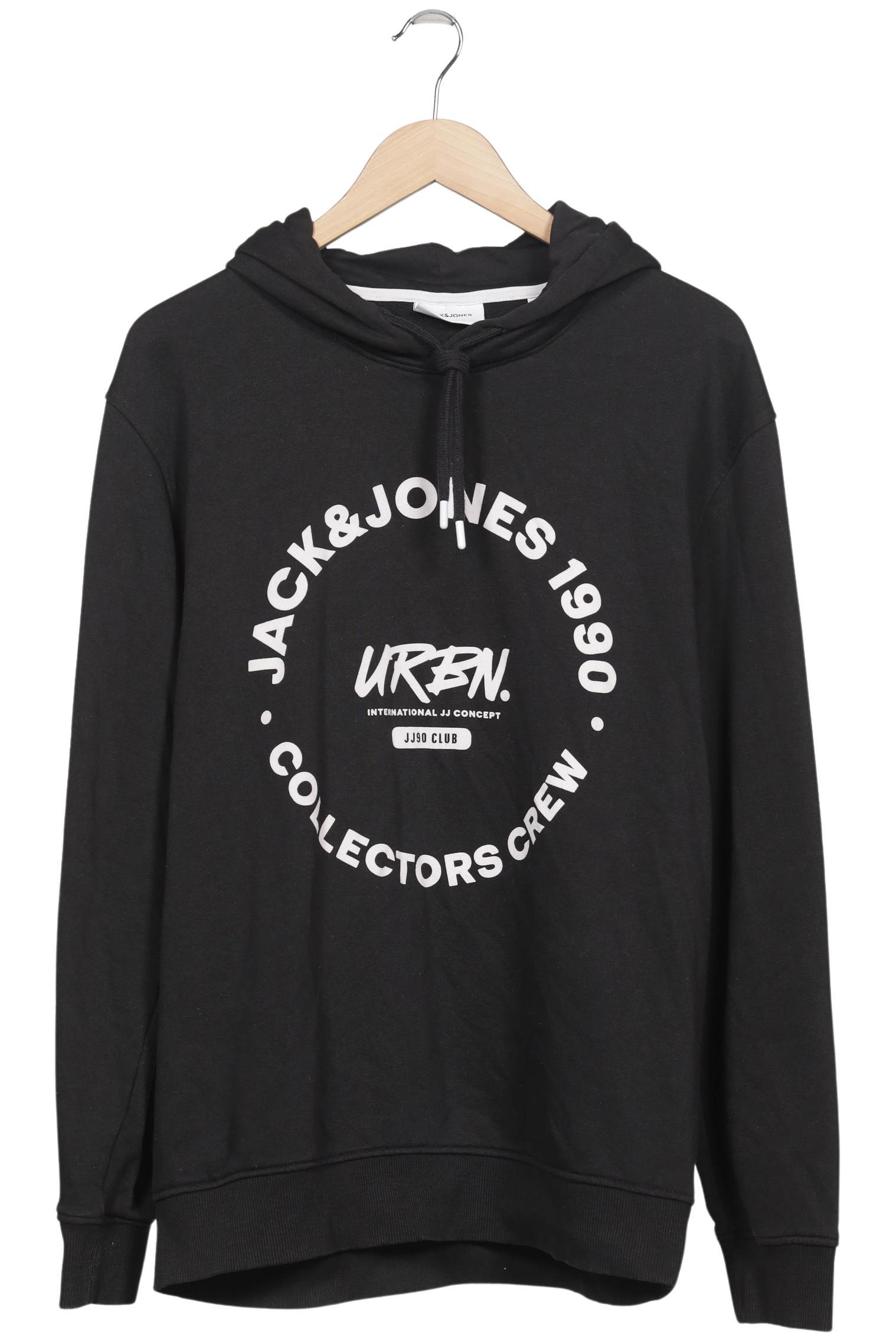 

Jack & Jones Herren Kapuzenpullover, schwarz, Gr. 56