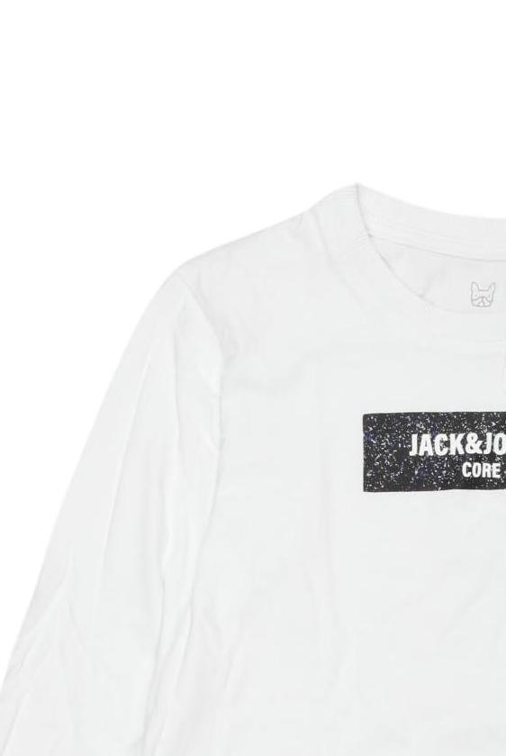 Thumbnail - Jack &amp; Jones Jungen Langarmshirt, weiß, Gr. 140