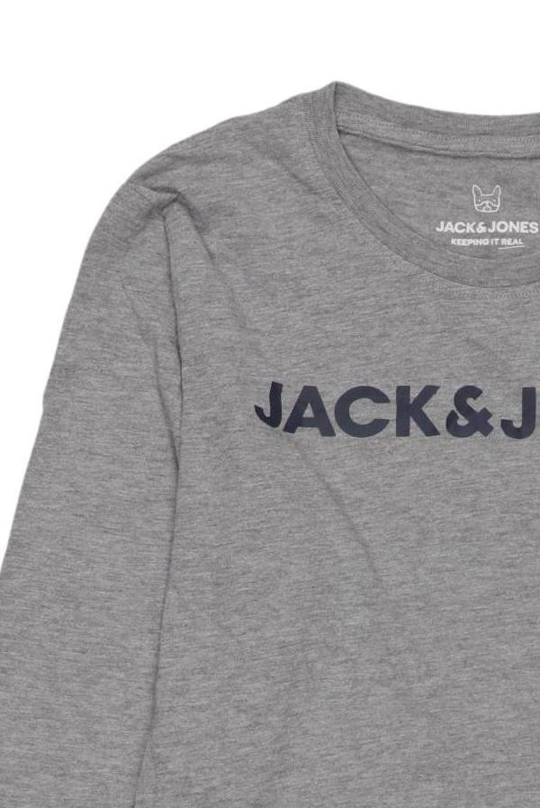 Thumbnail - Jack &amp; Jones Herren Langarmshirt, grau, Gr. 164