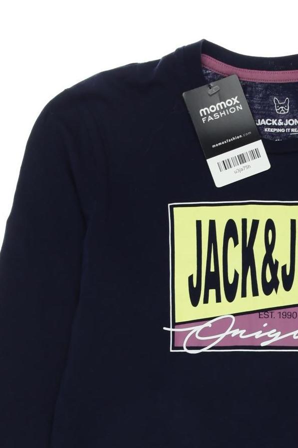 Thumbnail - Jack &amp; Jones Herren Langarmshirt, marineblau, Gr. 164