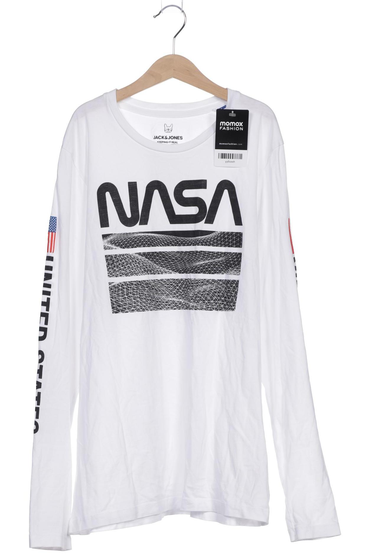 

Jack & Jones Herren Langarmshirt, weiß, Gr. 176