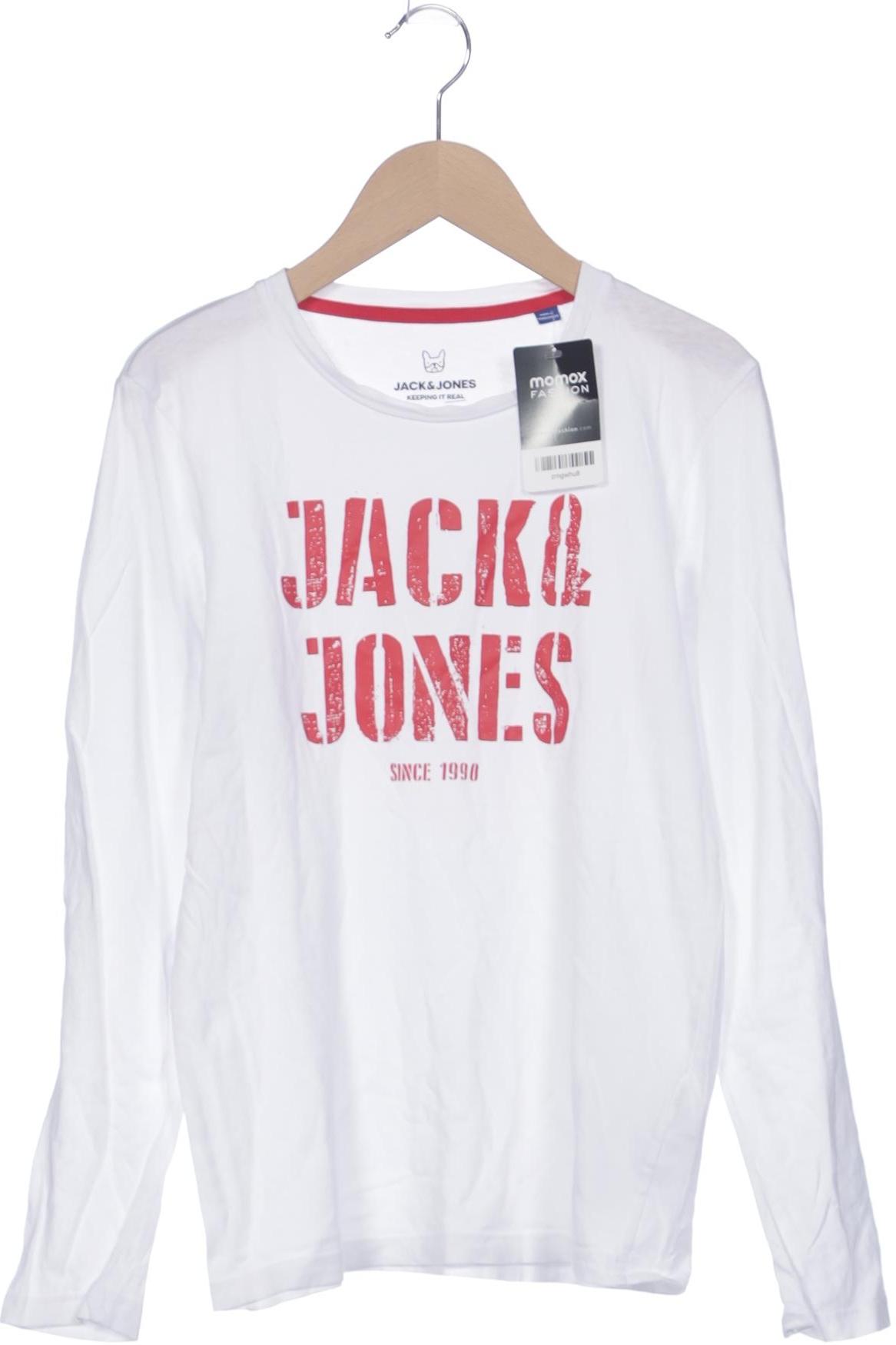 

Jack & Jones Herren Langarmshirt, weiß, Gr. 164