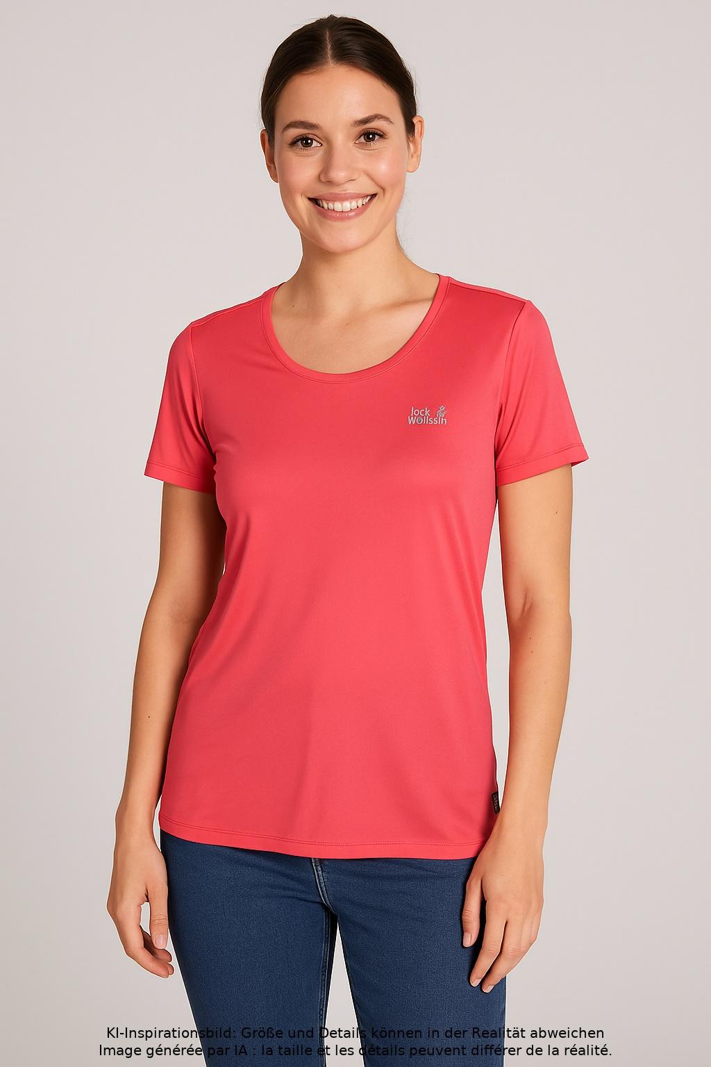 

Jack Wolfskin Damen T-Shirt, rot, Gr. 46