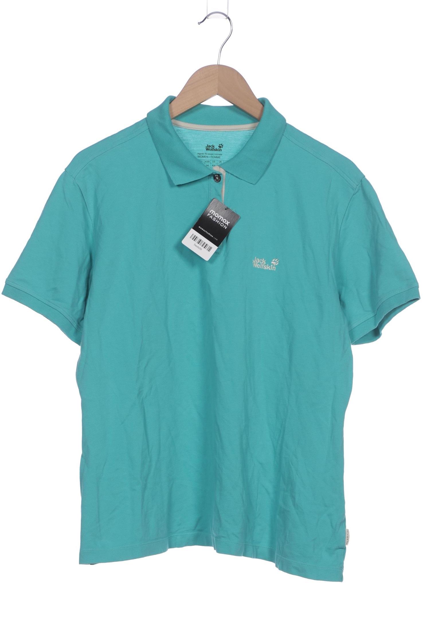 

Jack Wolfskin Damen Poloshirt, türkis, Gr. 48