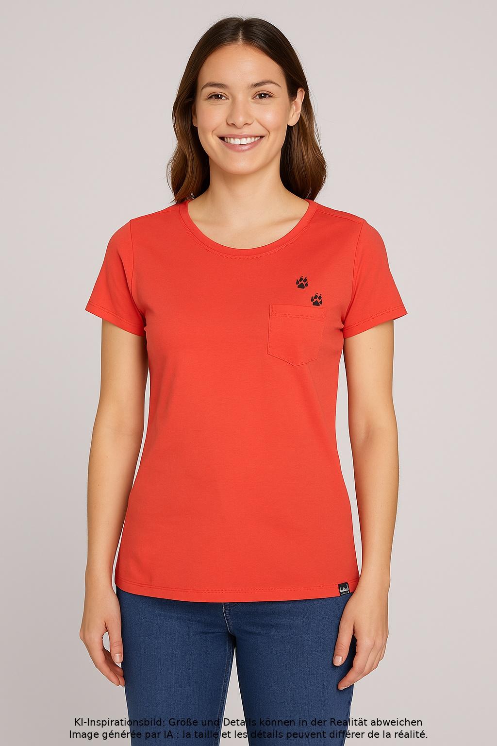 

Jack Wolfskin Damen T-Shirt, rot, Gr. 36