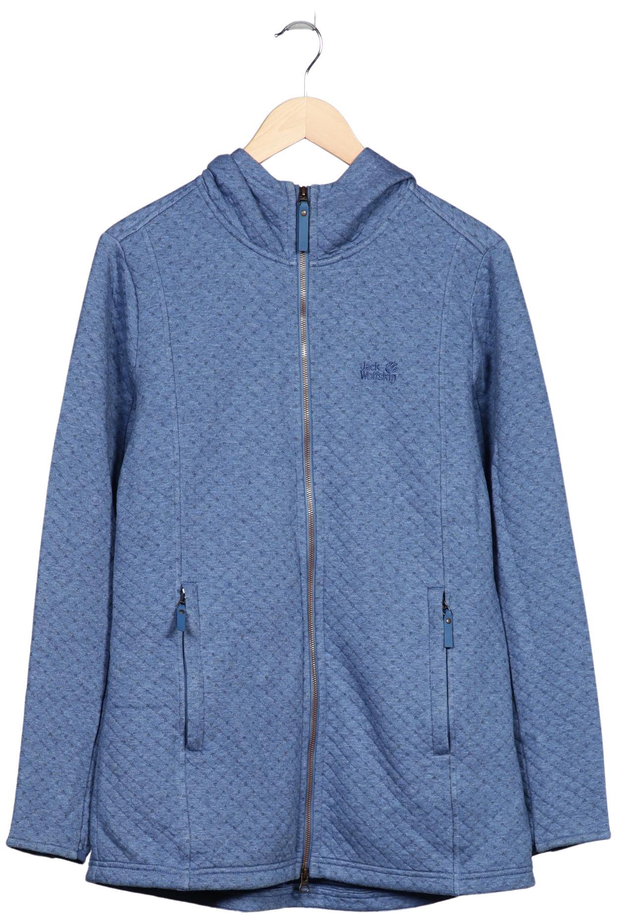

Jack Wolfskin Damen Kapuzenpullover, blau, Gr. 42