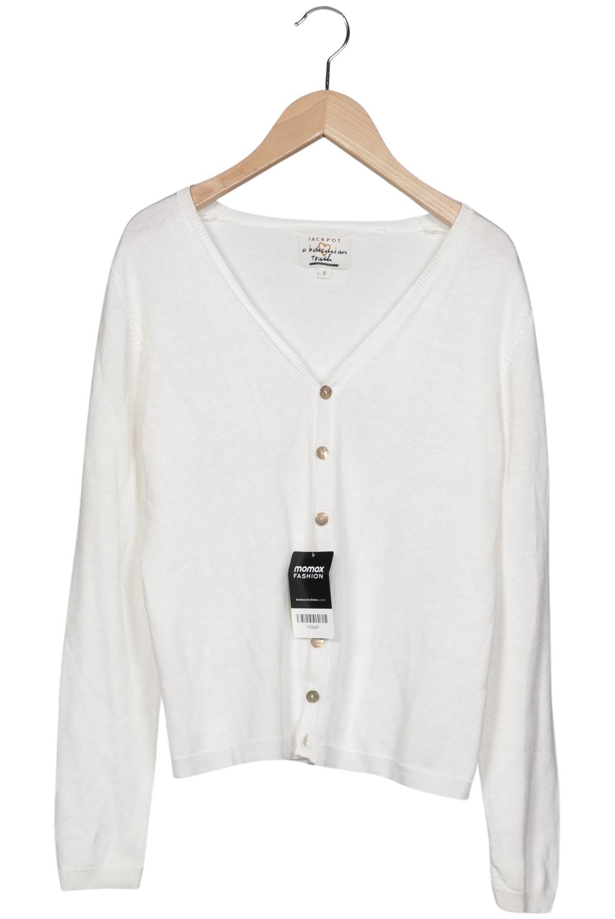 

Jackpot Damen Strickjacke, weiß, Gr. 38