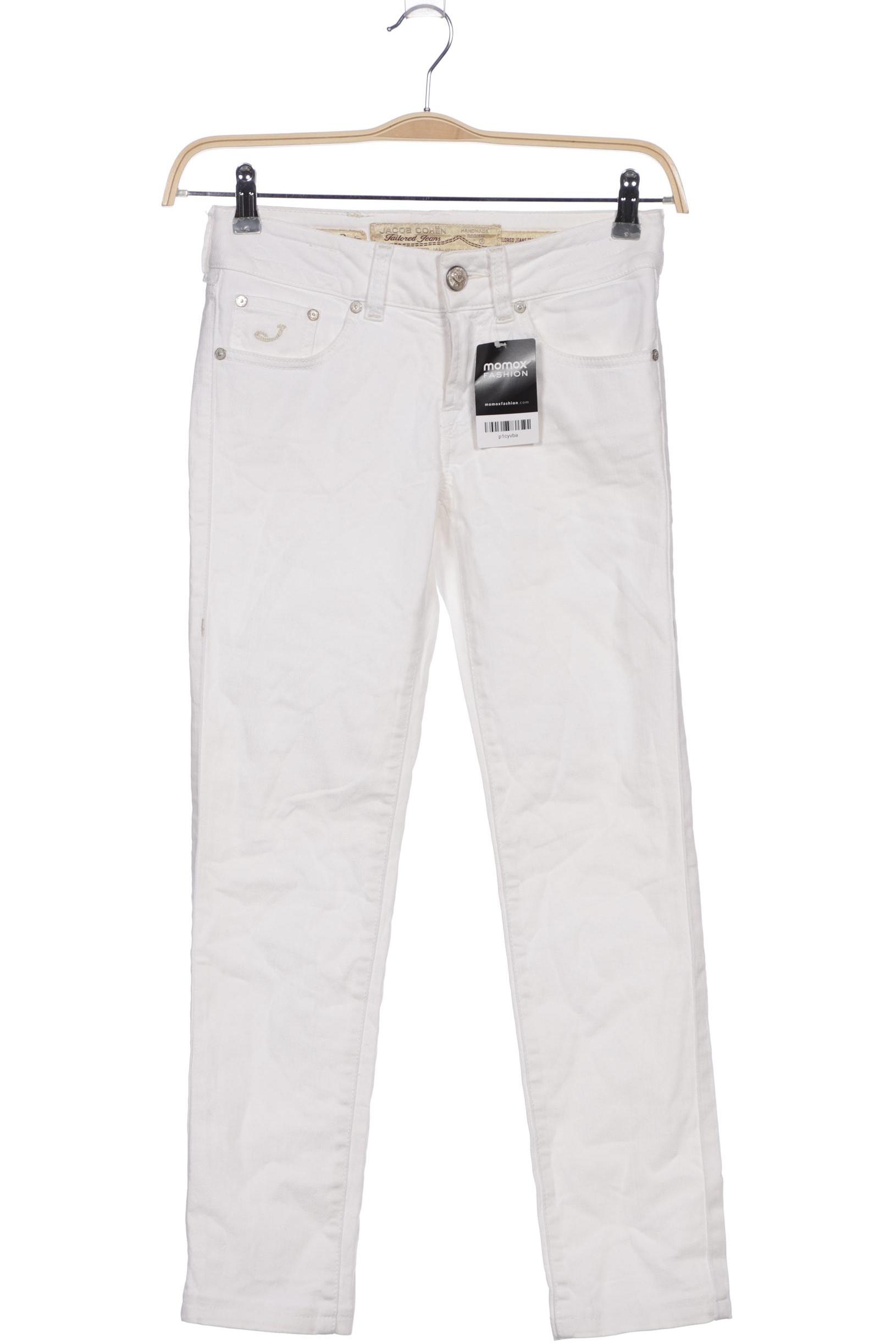 

Jacob Cohen Damen Jeans, weiß, Gr. 26